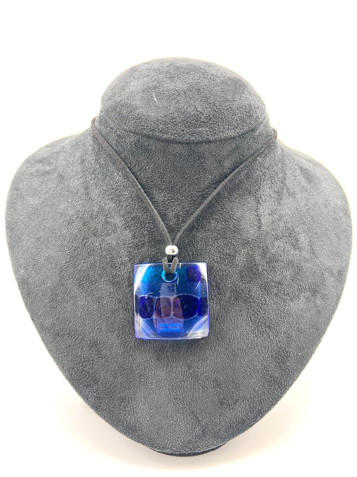 Artisan 3 pieces Murano Art Glass Pendant Necklace hand made in Murano Venice  For Sale