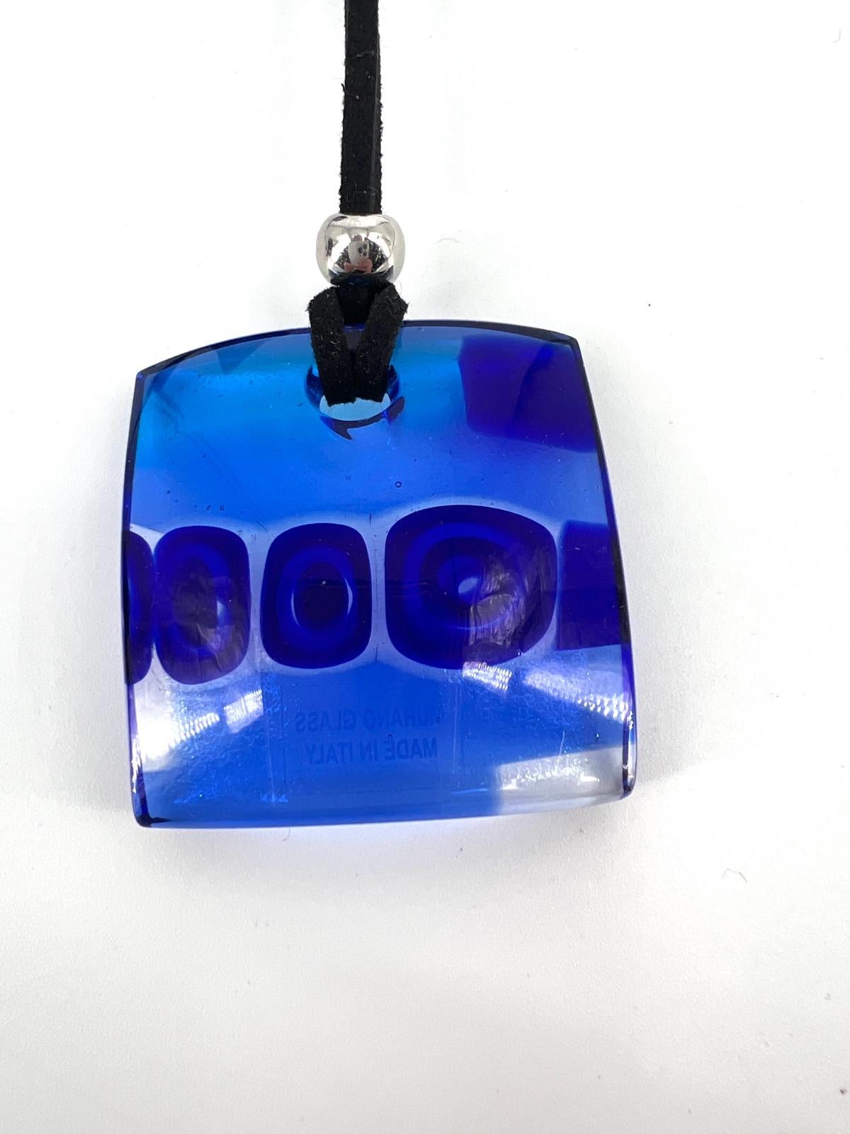3 pieces Murano Art Glass Pendant Necklace hand made in Murano Venice  For Sale 3
