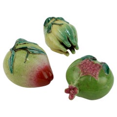3 Pieces of Export Chinese Porcelain Altar Fruit