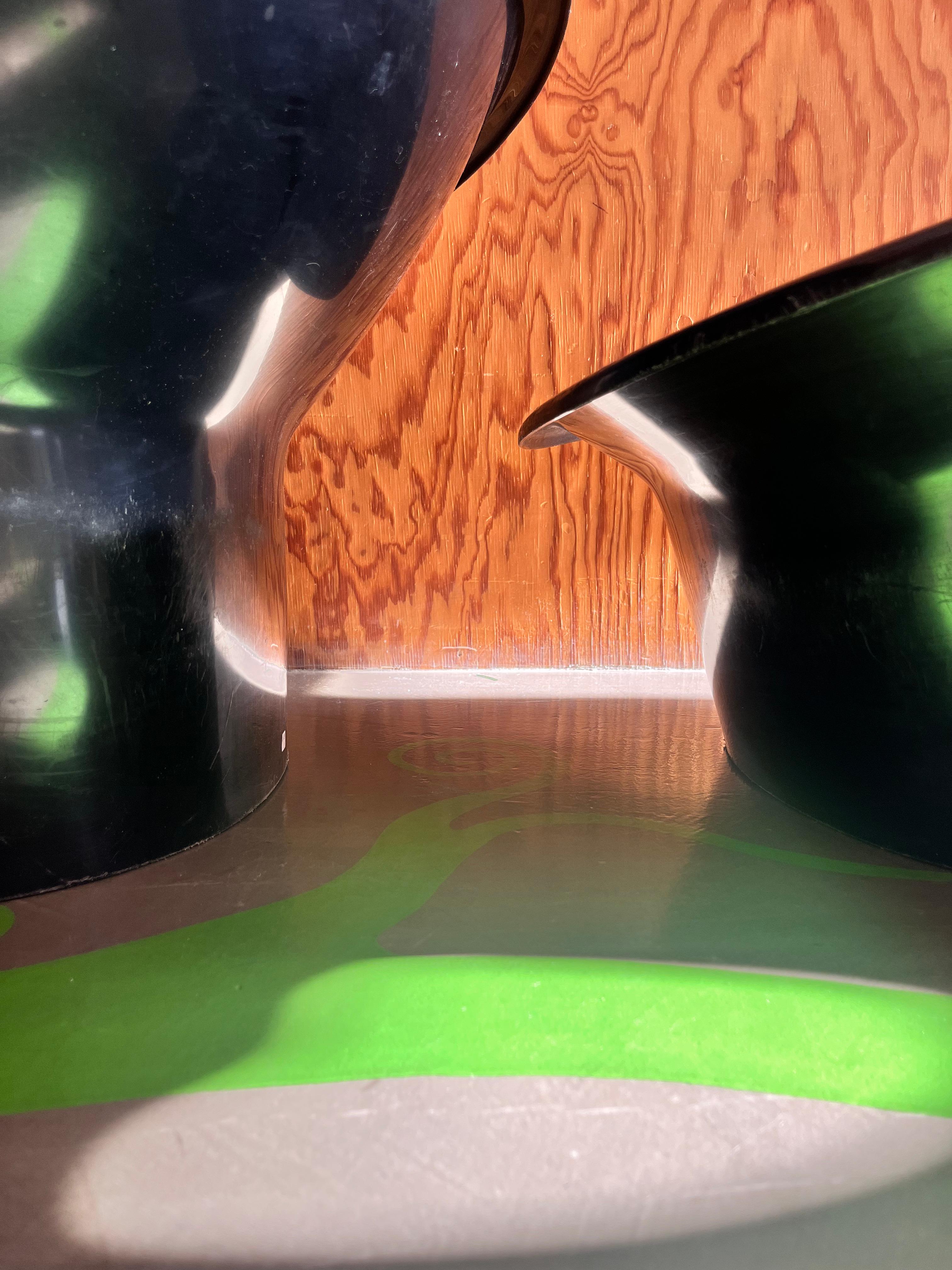 Autre 3 fauteuils suédois en plastique noir des années 70 conçus par Svante Schöblom pour Overman en vente