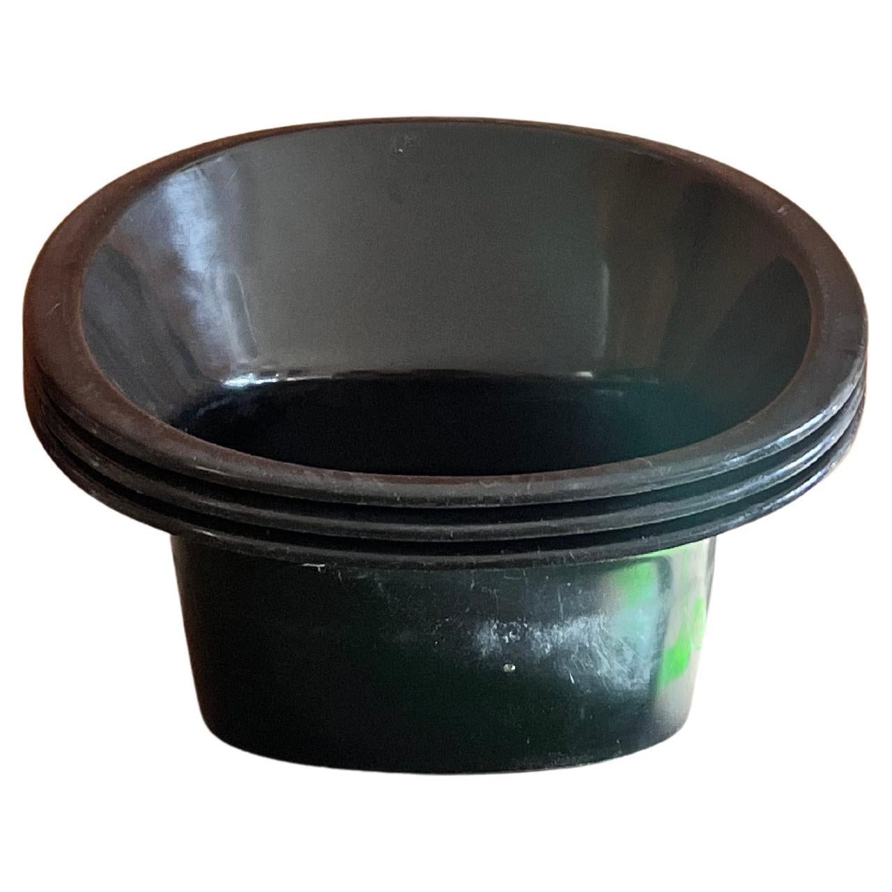 3 poltrone svedesi in plastica nera 70s design di Svante Schöblom per Overman