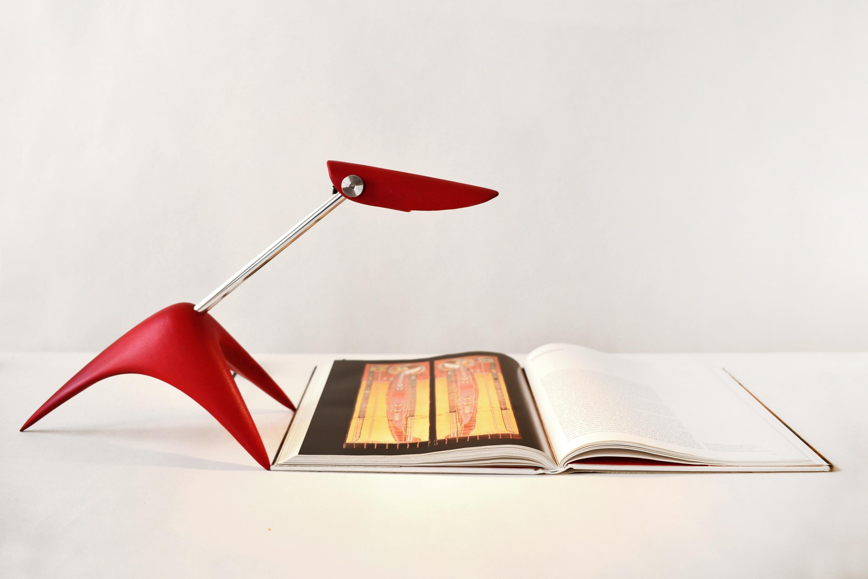 Aluminum 3-Pop Desk Lamp by Lucio Rossi For Sale