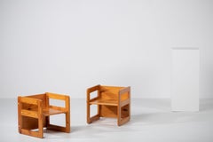 Taburete "3 posiciones" al estilo de Marcel Gascoin, 1970, Francia