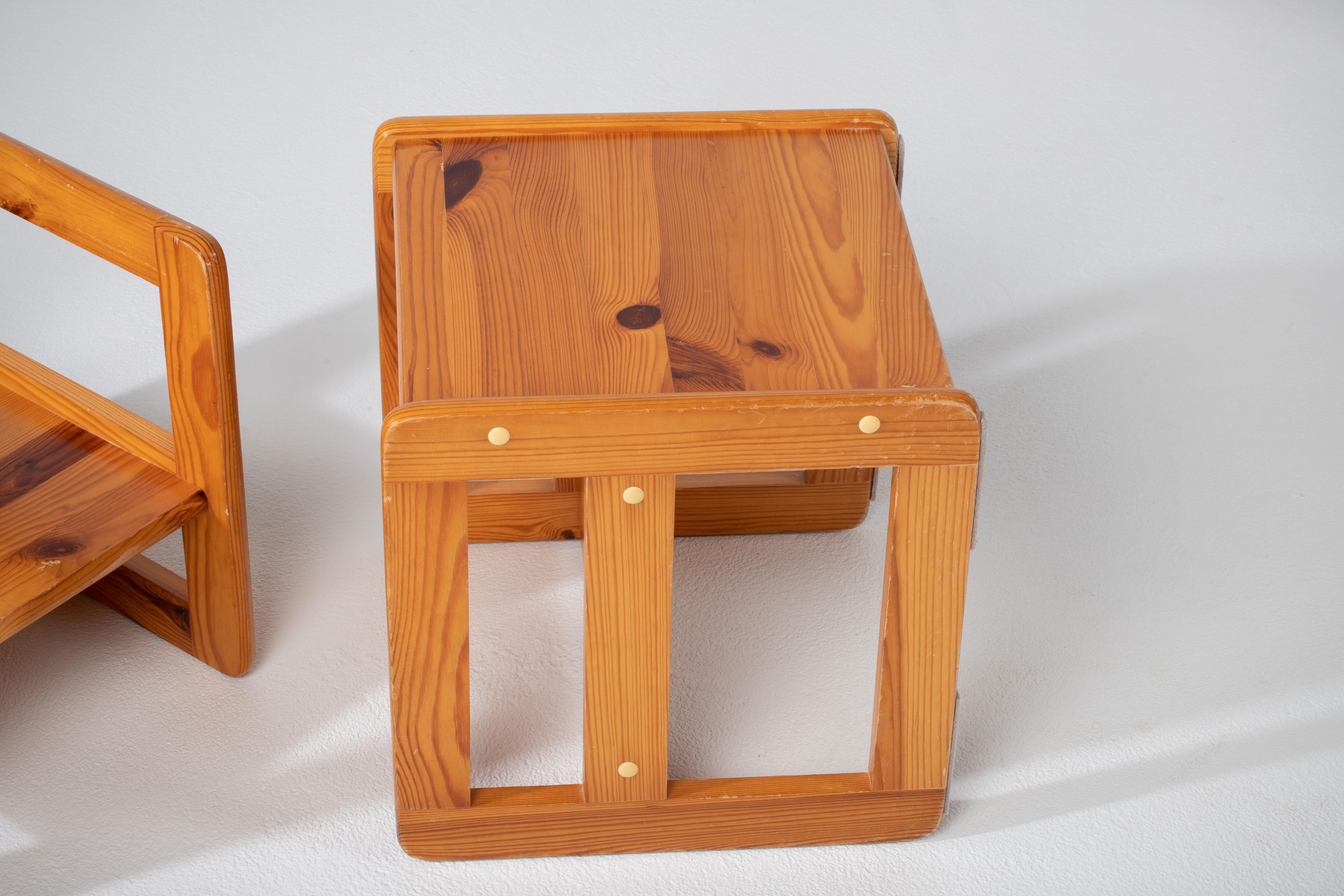 Hocker 3 Positionen im Stil von Marcel Gascoin, 1970, Frankreich (20. Jahrhundert) im Angebot