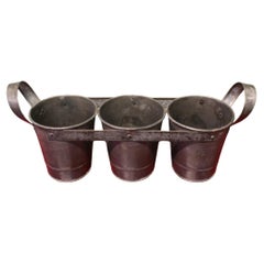 3 Pot Fresh Cut Flower Bucket Carrier  A Great little piece