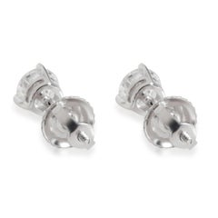 3 Prong Diamond Stud Earring in Platinum D VS1 0.82 CTW