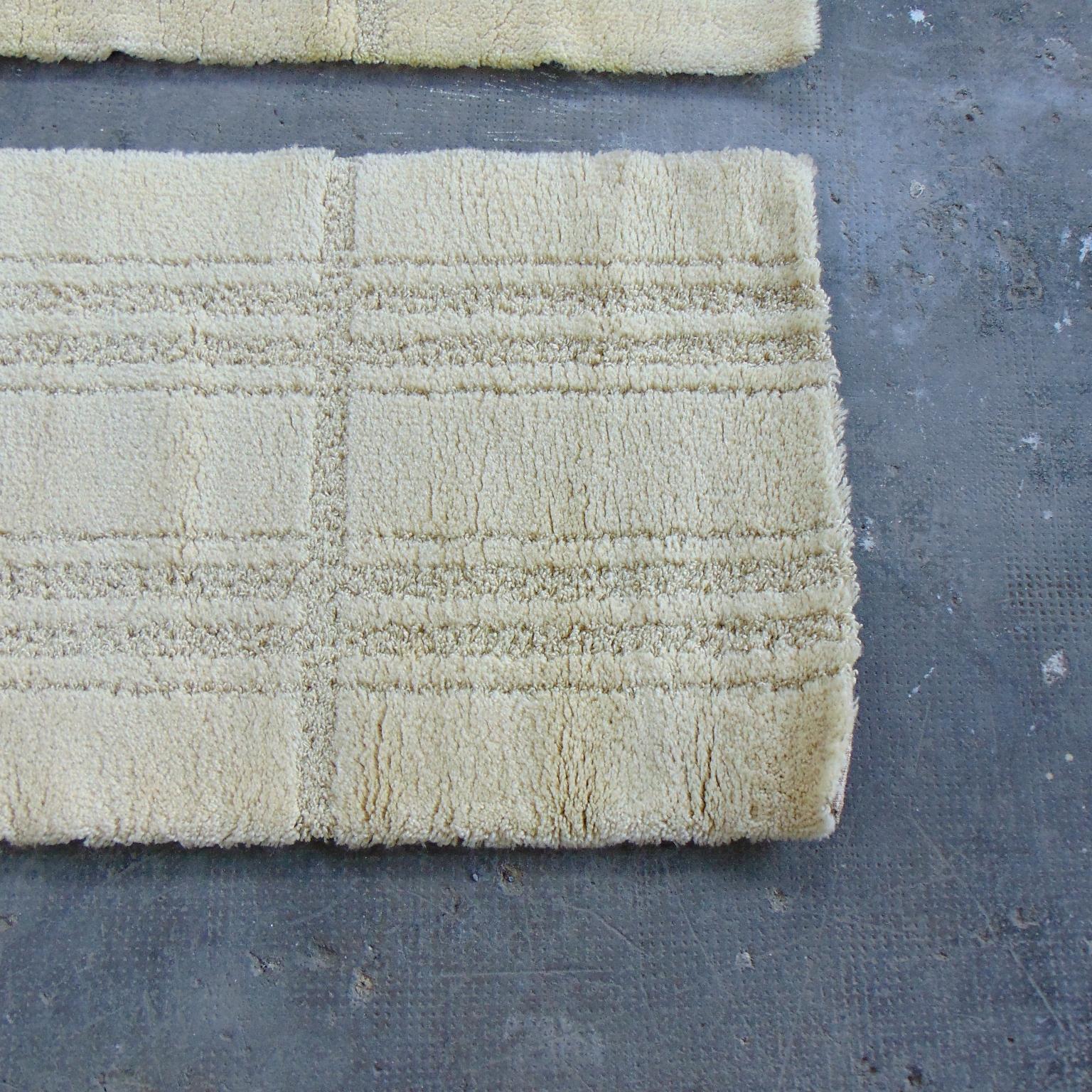 3 dänische Teppiche aus reiner neuer Wolle aus den 1970er Jahren in Creme, Eksport Hojer im Angebot 6