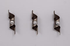 3 Raak  Space Ace Wall Sconces mode ''Wokkel''  1970s