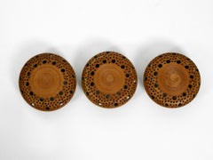 3 Rare Small 1960s Ceramic Sconces by P. Bovin Bornholm, Made in Denmark