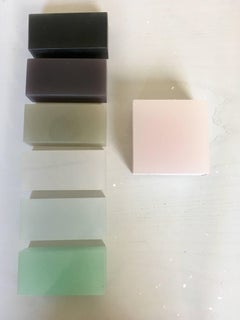 3 Resin Samples by Sabine Marcelis - Fudge Peach, Tomato, Turquoise 