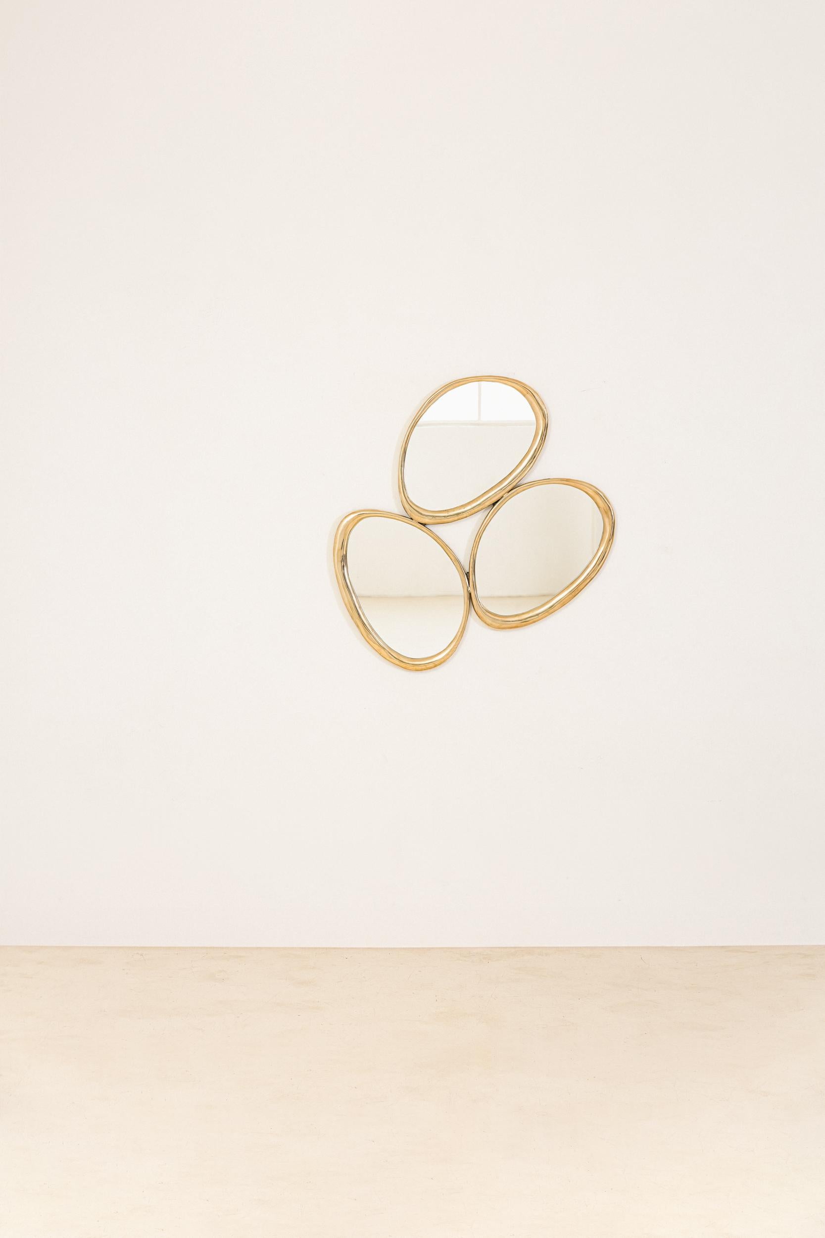 Zeitgenössischer 3-Ringe-Spiegel von Lucas Recchia, 2024 (Postmoderne) im Angebot
