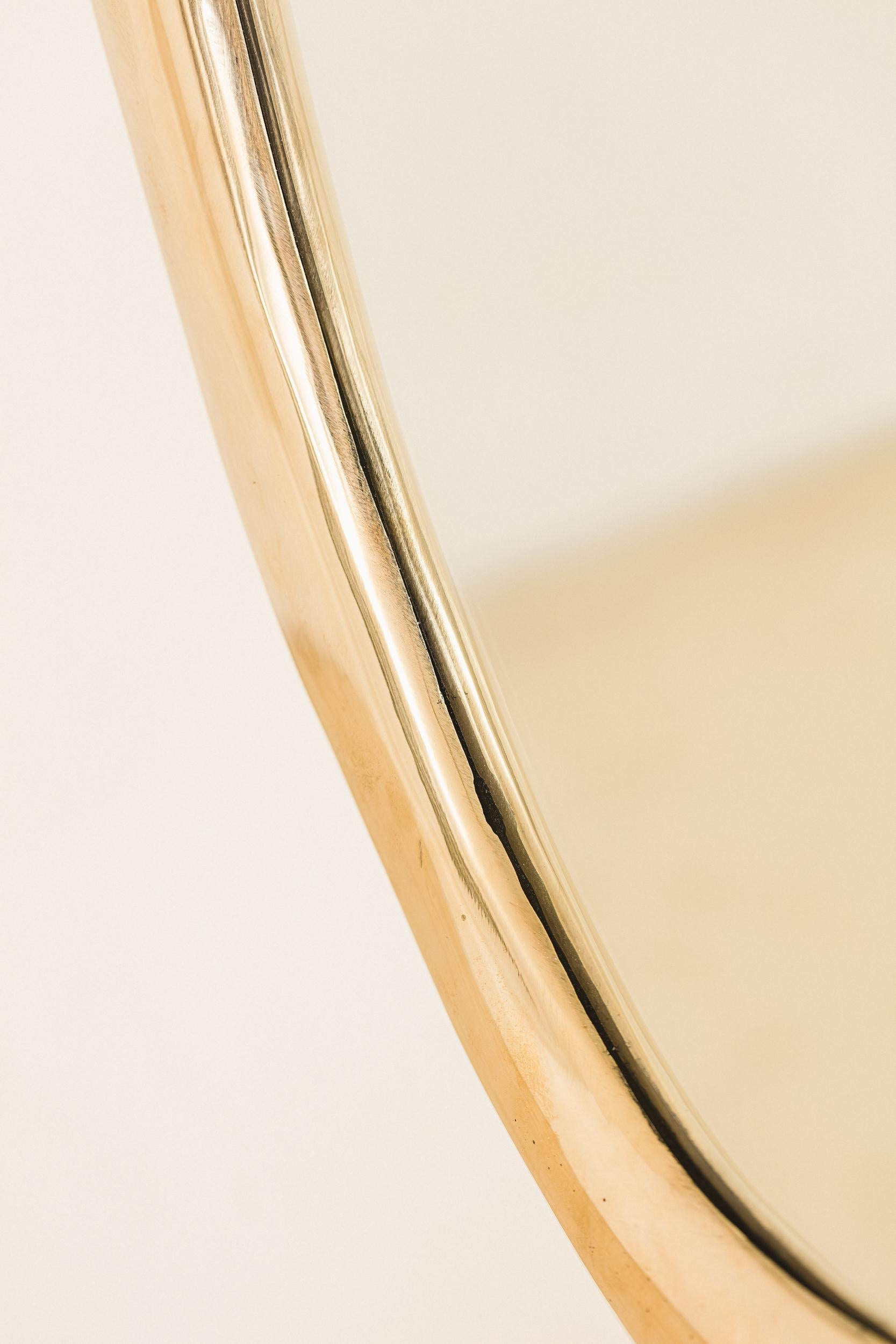 Zeitgenössischer 3-Ringe-Spiegel von Lucas Recchia, 2024 (Bronze) im Angebot