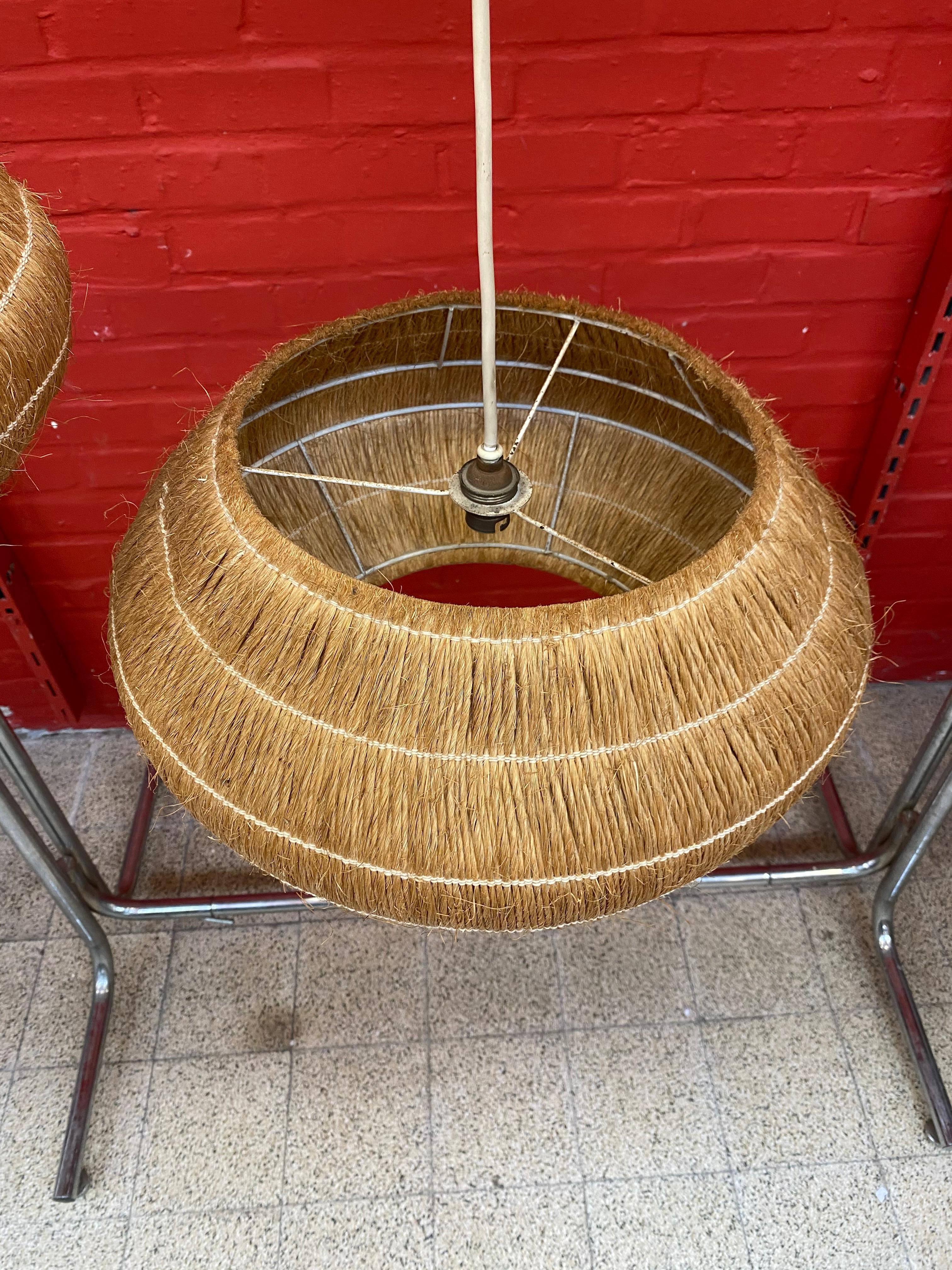 3 Rope Chandeliers, circa 1970 For Sale 2