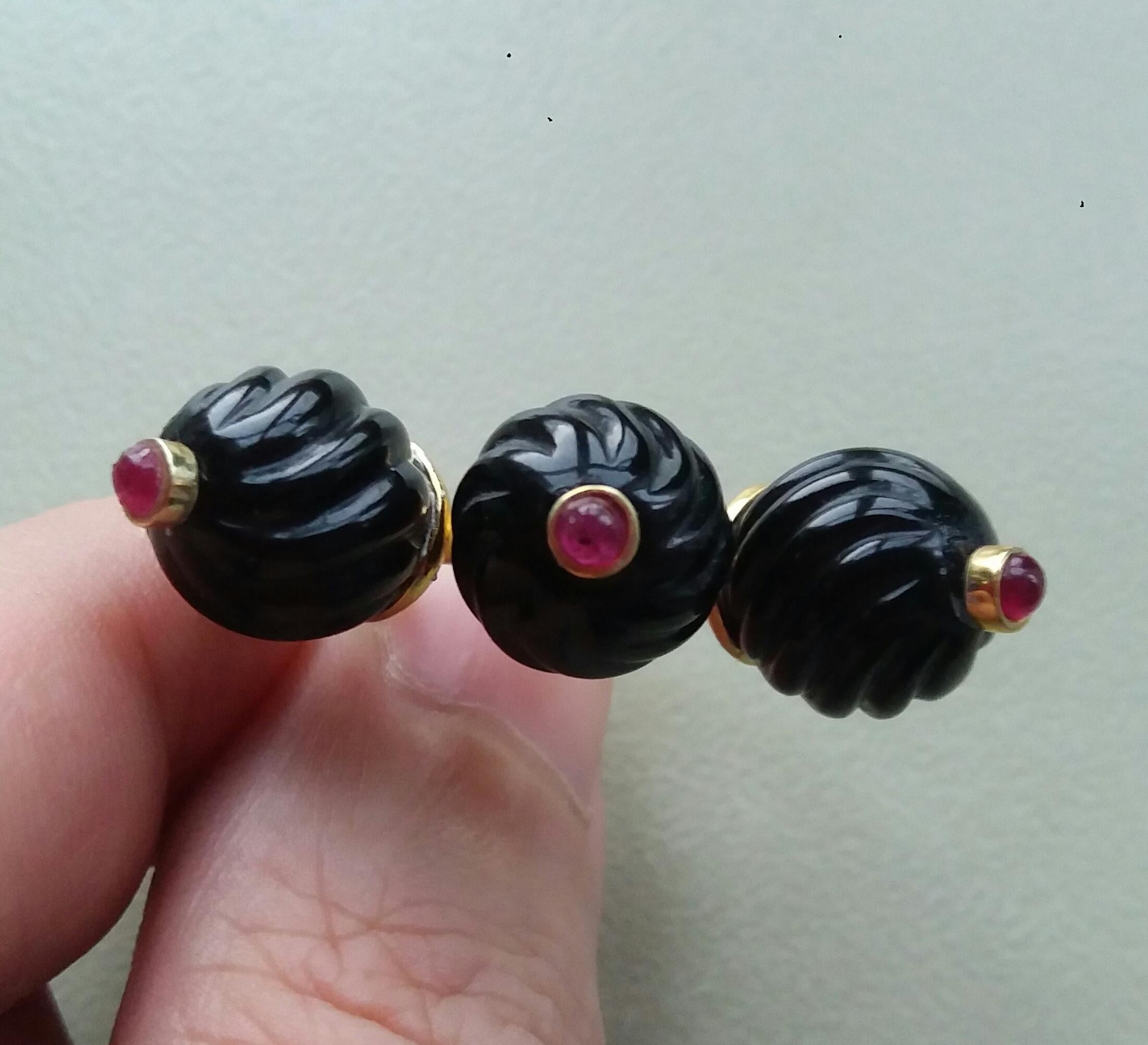 black onyx and ruby ring