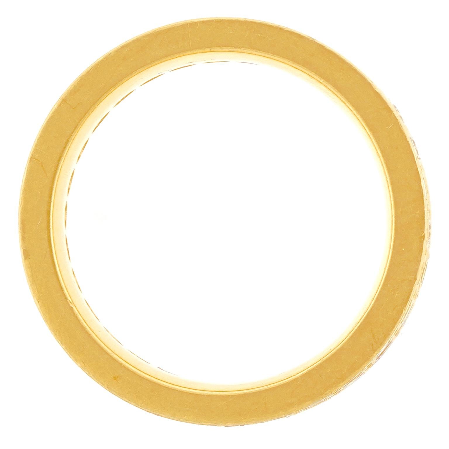 Anello Eternity Band con 3 file di diamanti di Killer & Co. in vendita 2