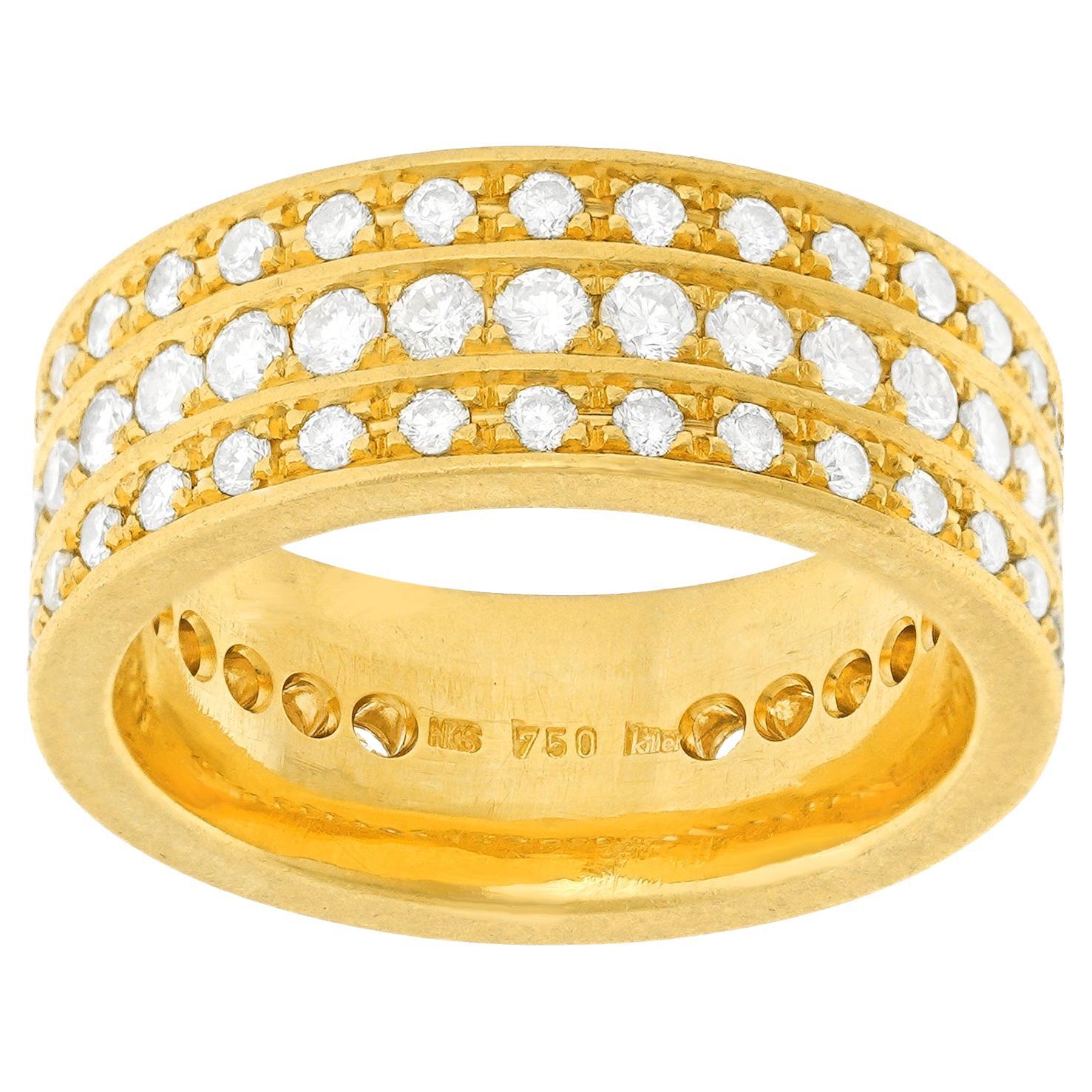 3-reihiger Diamant-Eternity-Ring von Killer & Co.