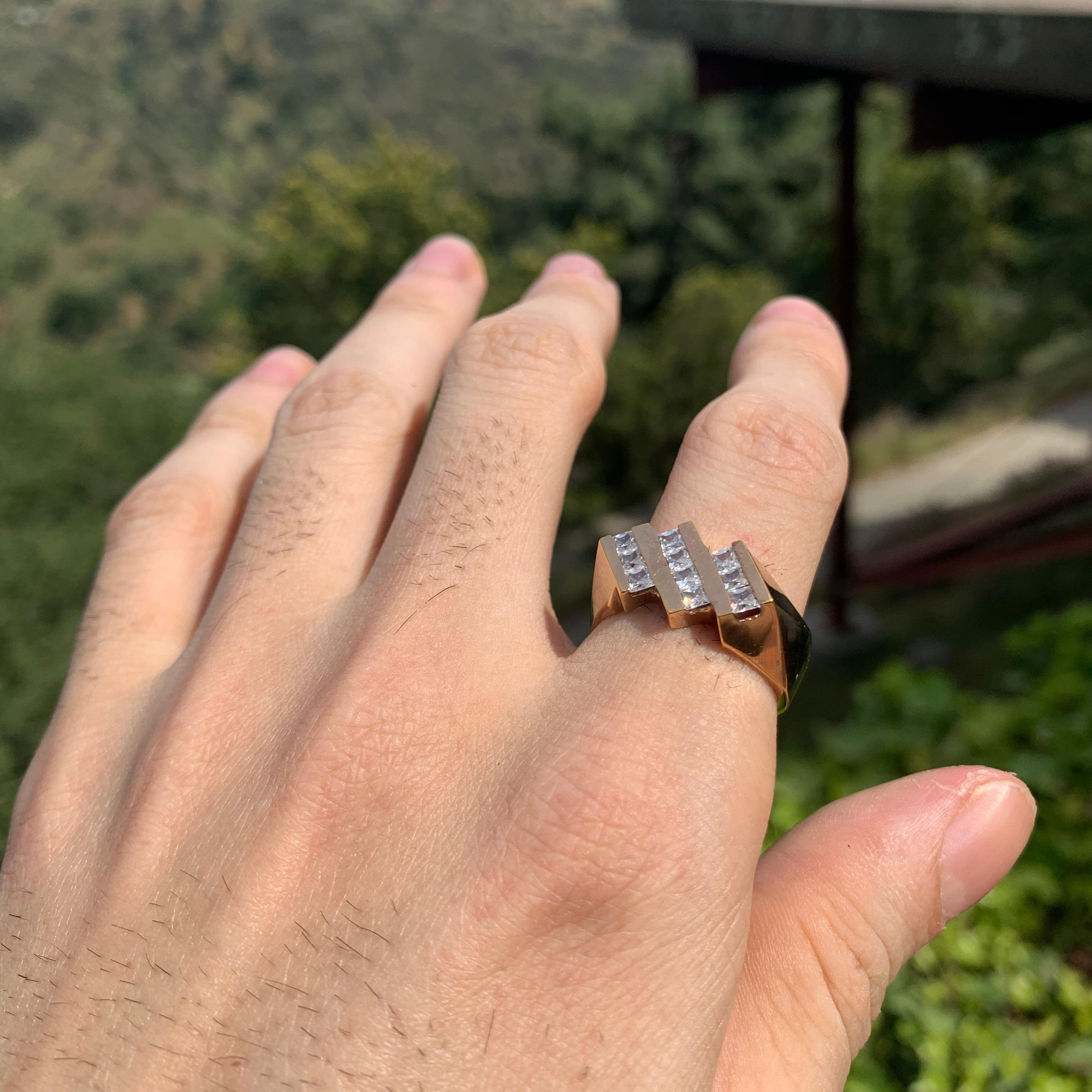 All Of Our Pieces Are 100% Made In Los Angeles, California.

Want This Beautiful Diamond and Gold Ring But Want To Save Money? We Can Make You This Real Gold and CZ ,  Your Cost is only $2300

If Item Is Already Sold It Will Be Customer Made To