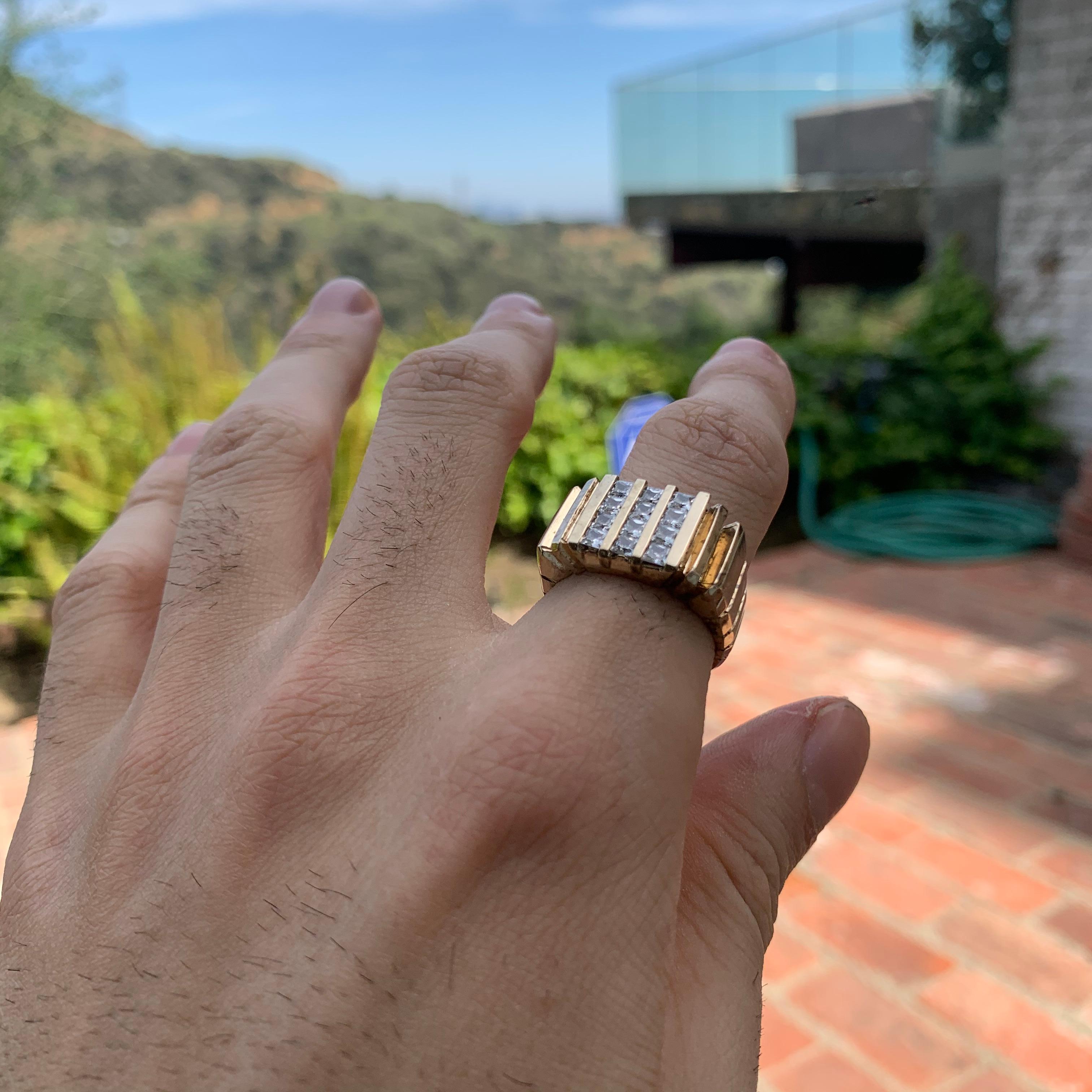 All Of Our Pieces Are 100% Made In Los Angeles, California.

Want This Beautiful Diamond and Gold Ring But Want To Save Money? We Can Make You This Real Gold and CZ ,  Your Cost is only $2300

If Item Is Already Sold It Will Be Customer Made To