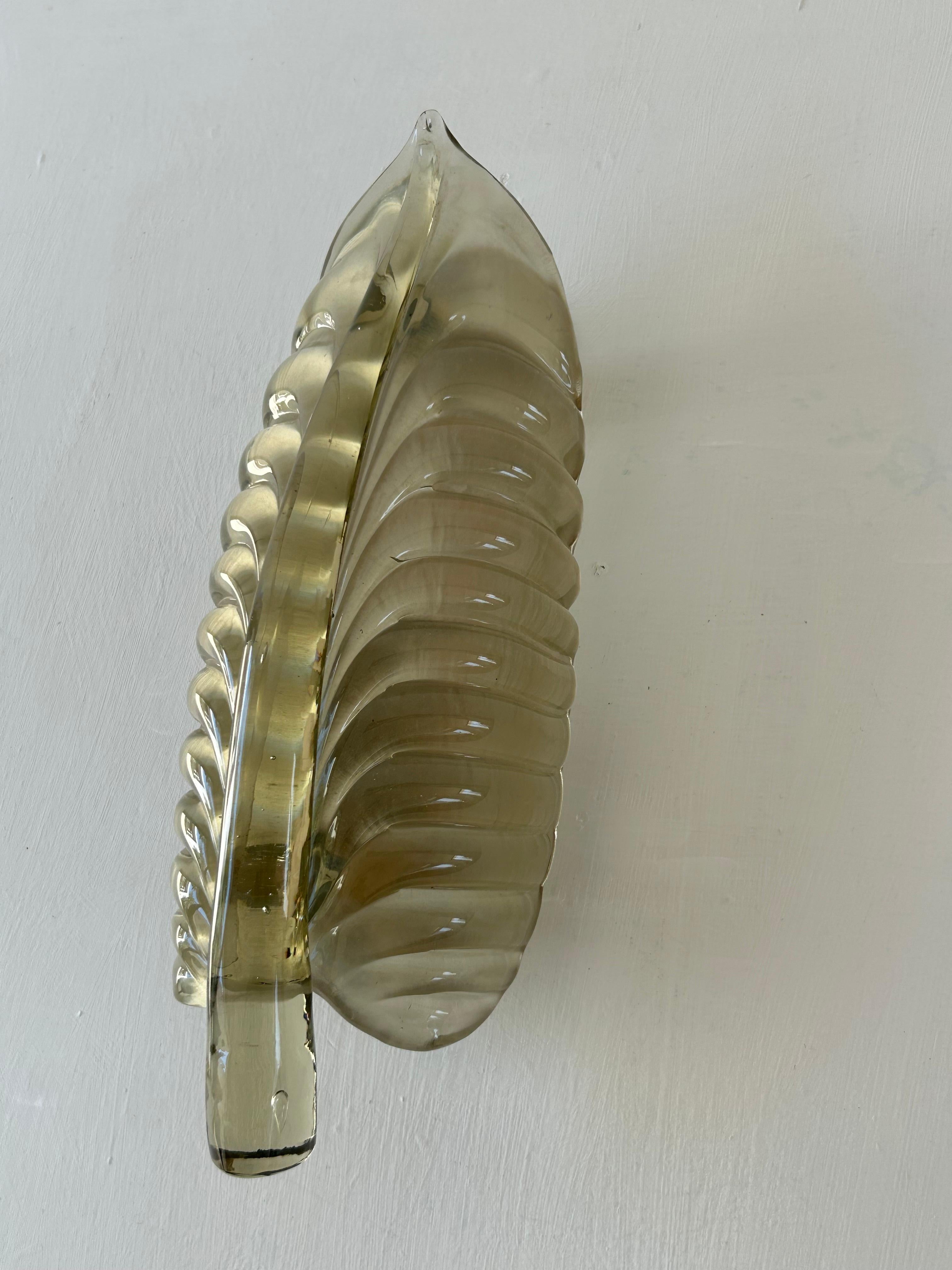 3 Apliques de Cristal de Murano, Attr. a Venini, Italia circa 1930 mediados del siglo XX en venta