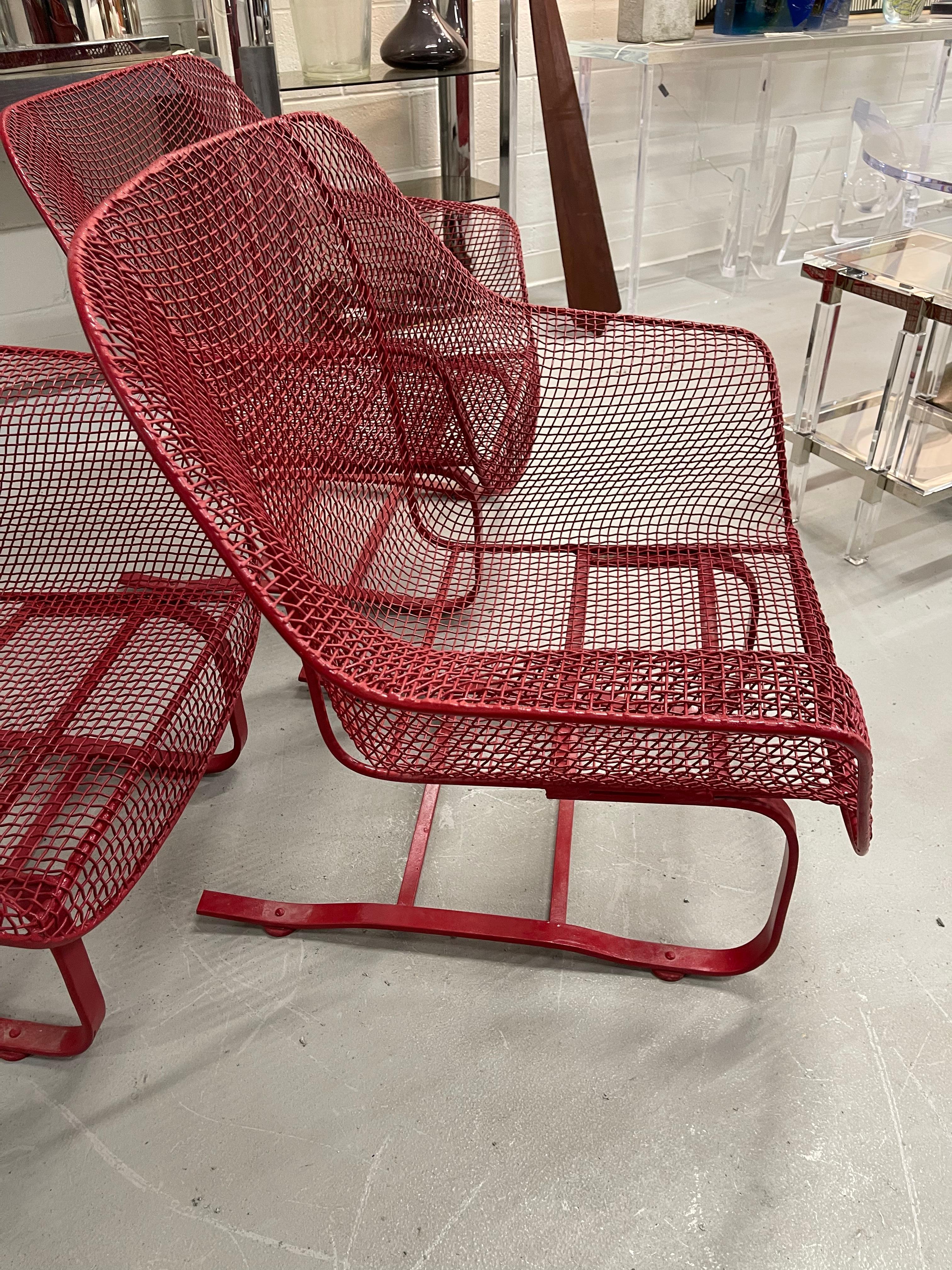 3 Sculptura Red Lounge Chairs 3