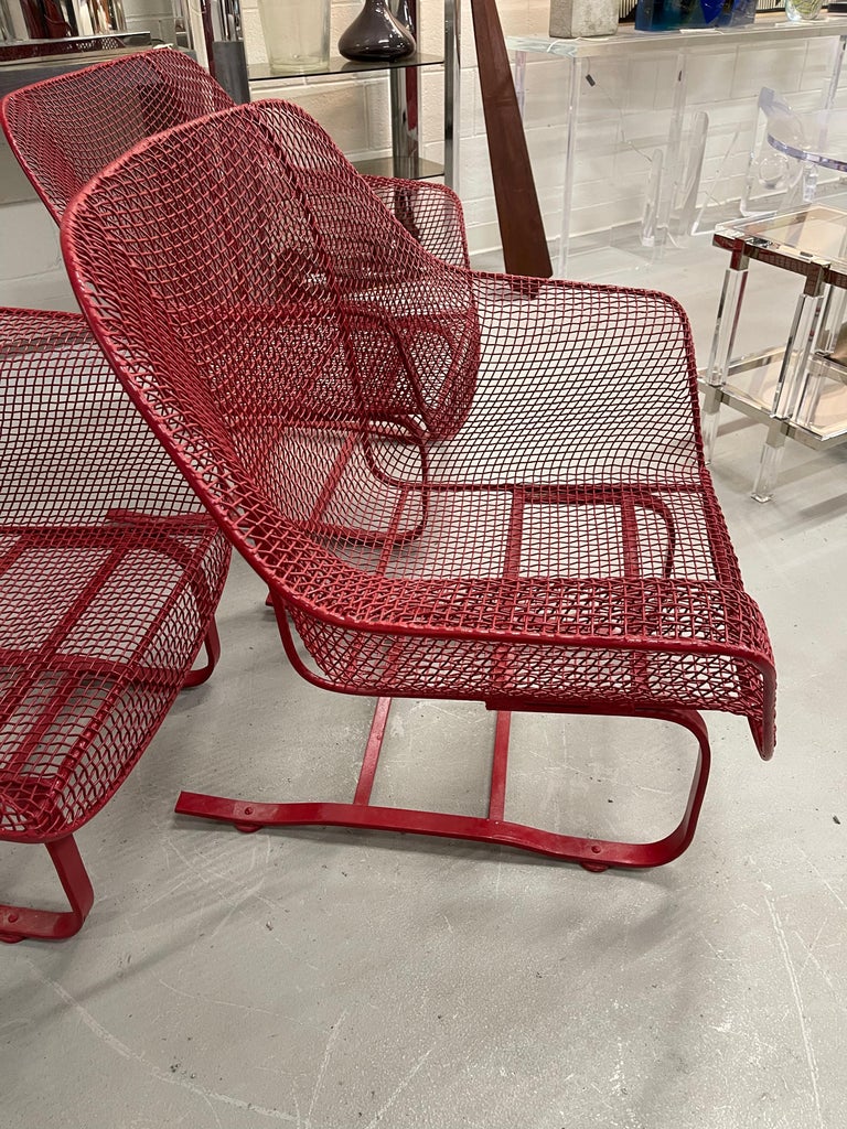 3 Sculptura Red Lounge Chairs For Sale at 1stDibs