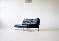 3-Seat Leather Sofa or Daybed from Kill International, 1960s