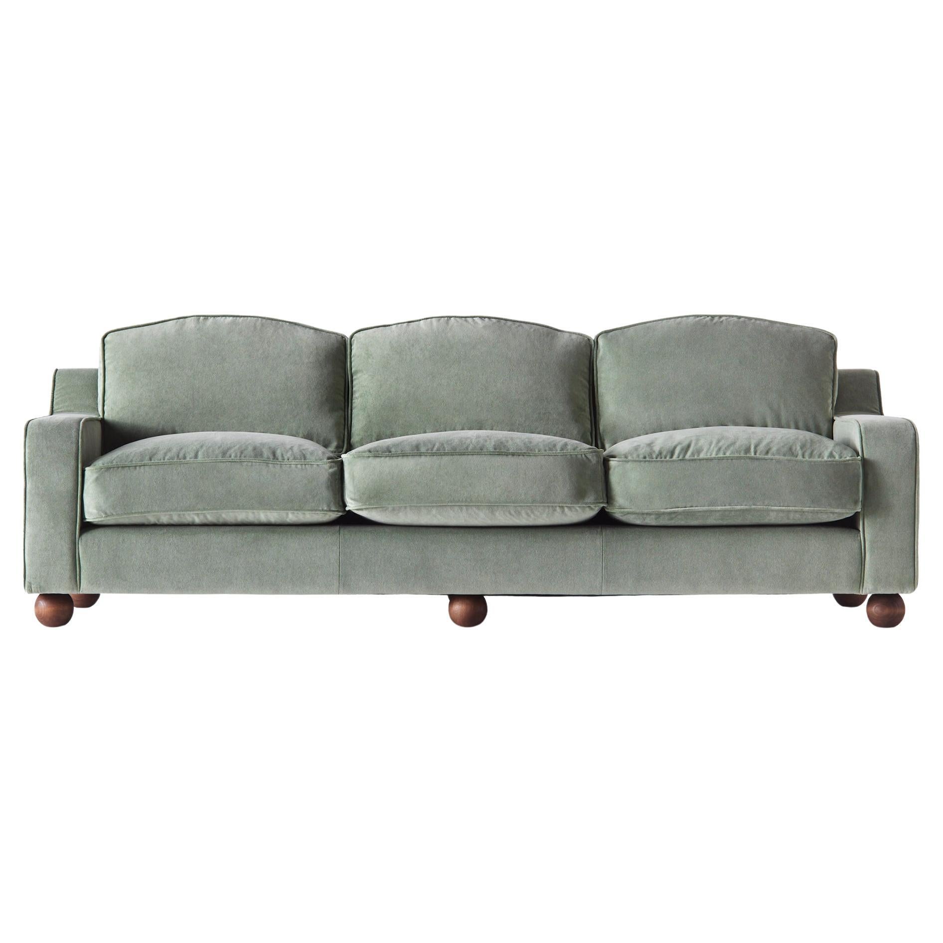 3-seat "Lola" Sofa Green Velvet