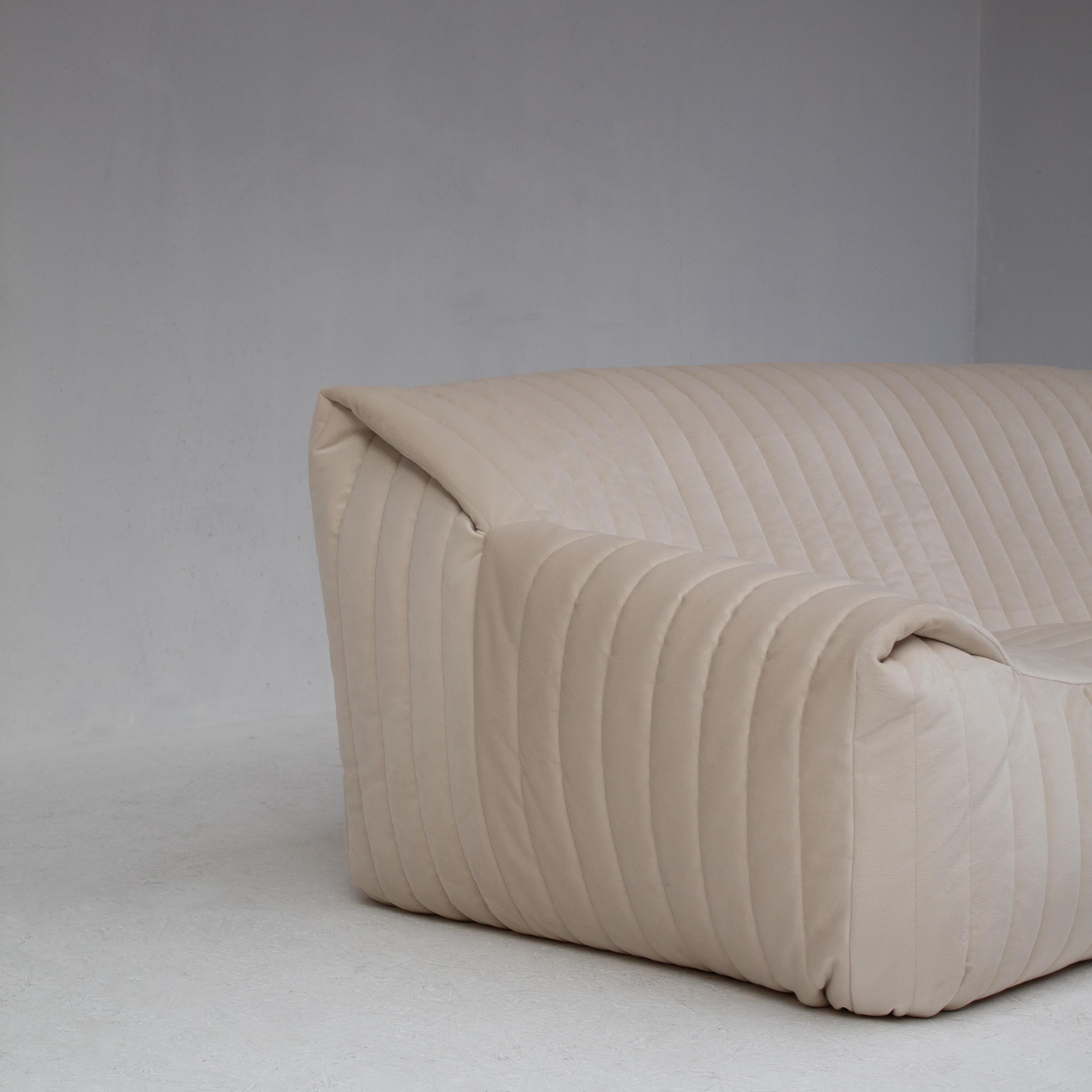 French 3 seat Sandra Ligne Roset Sofa by Annie Hieronimus for Cinna, France, 1980s
