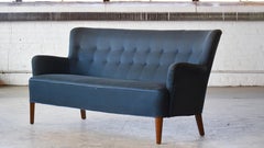 3-Seat Sofa for Fritz Hansen by Orla Mølgaard-Nielsen, Denmark 1940s