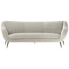 3-Seat Velvet Sofa by Gigi Radice for Minotti, 1950s