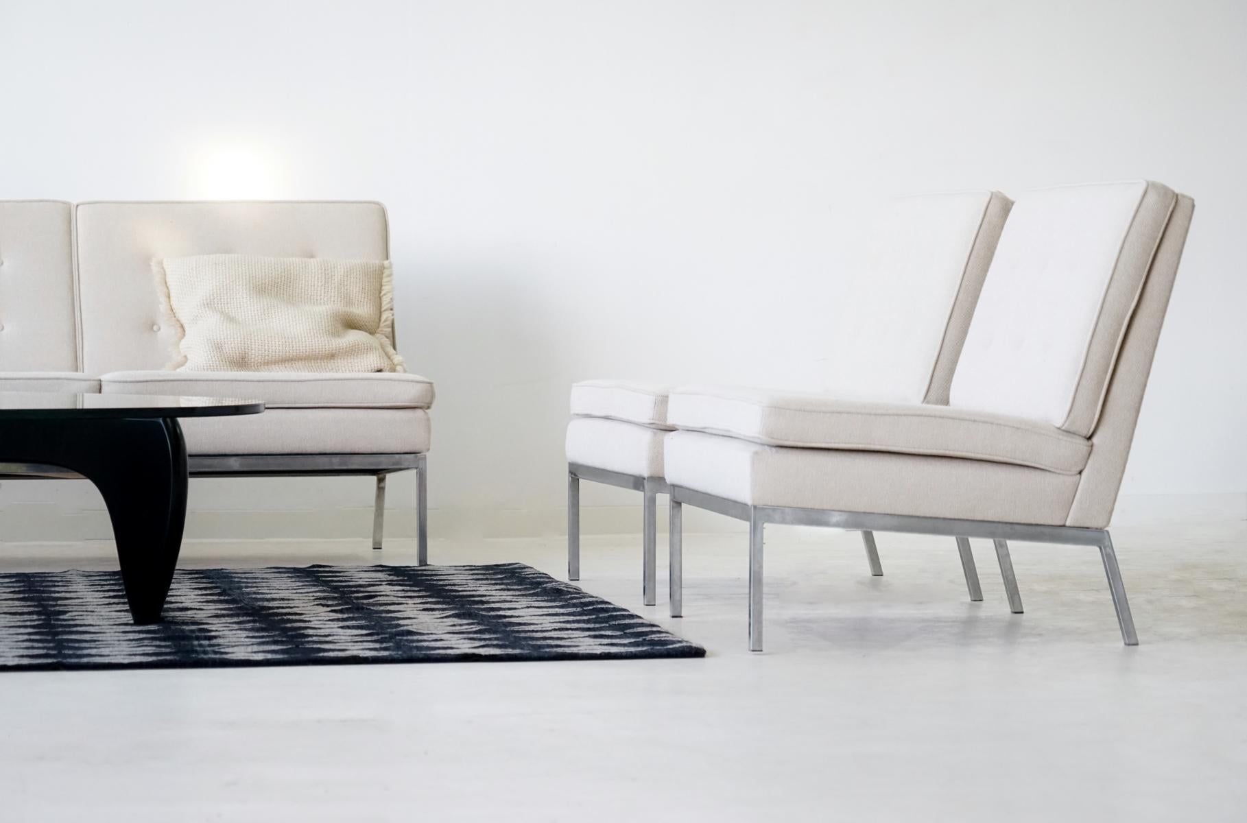 3 Seater 4 Chair By Florence Knoll International Model 65