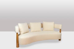 3-seater “bean” shaped sofa. Contemporary work.