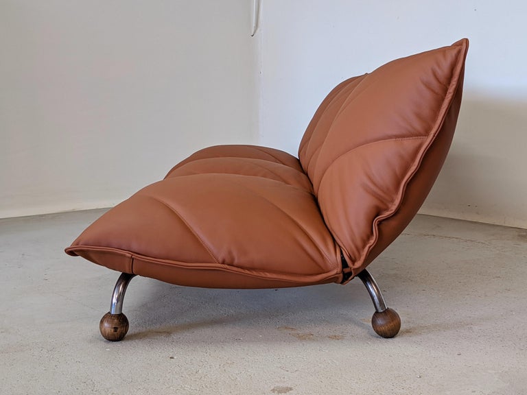 3-Seater Leather Sofa by Steiner France 1973 For Sale 5