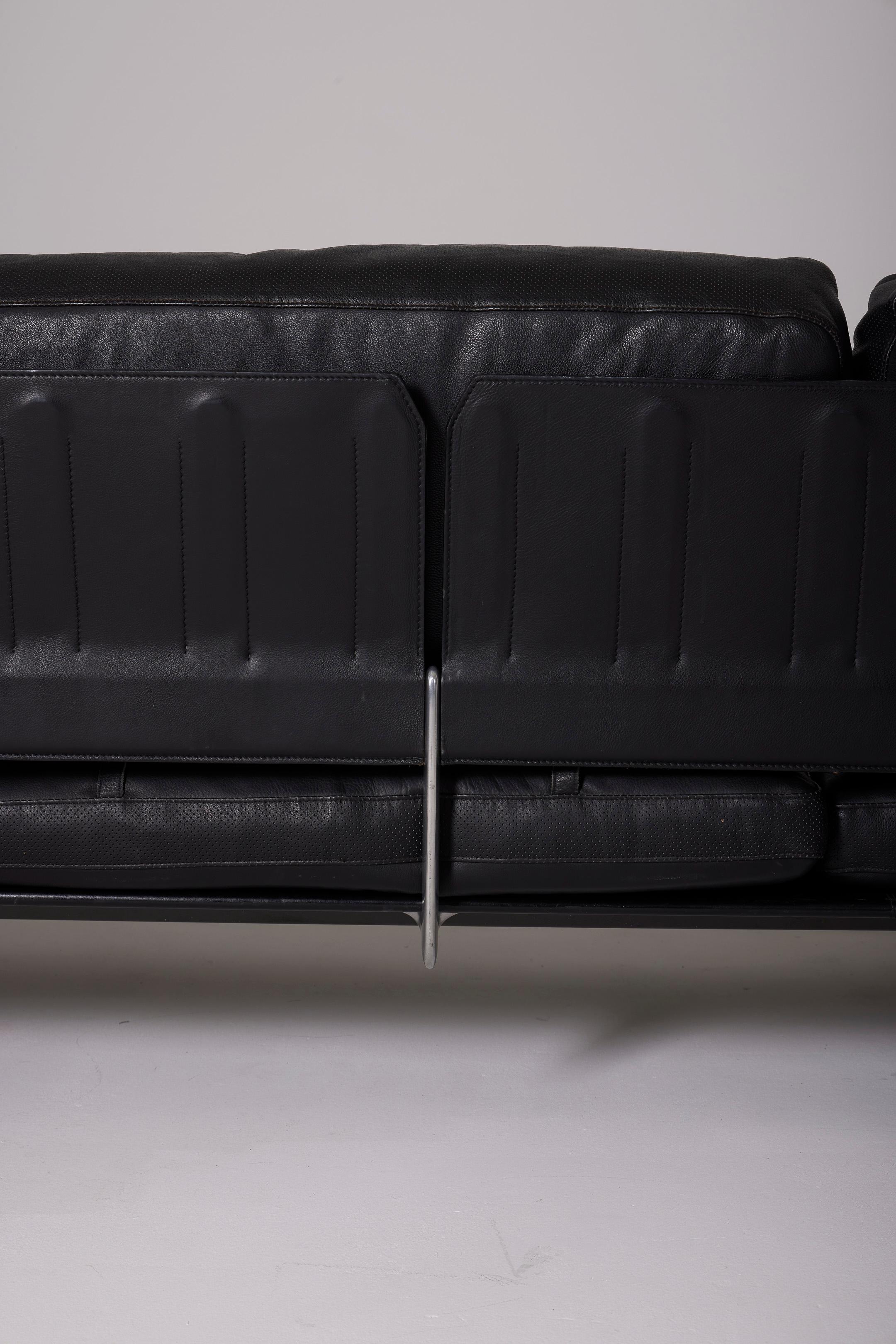  3-seater leather sofa 'Dieses' by Antonio Citterio & Paolo Nava For Sale 5