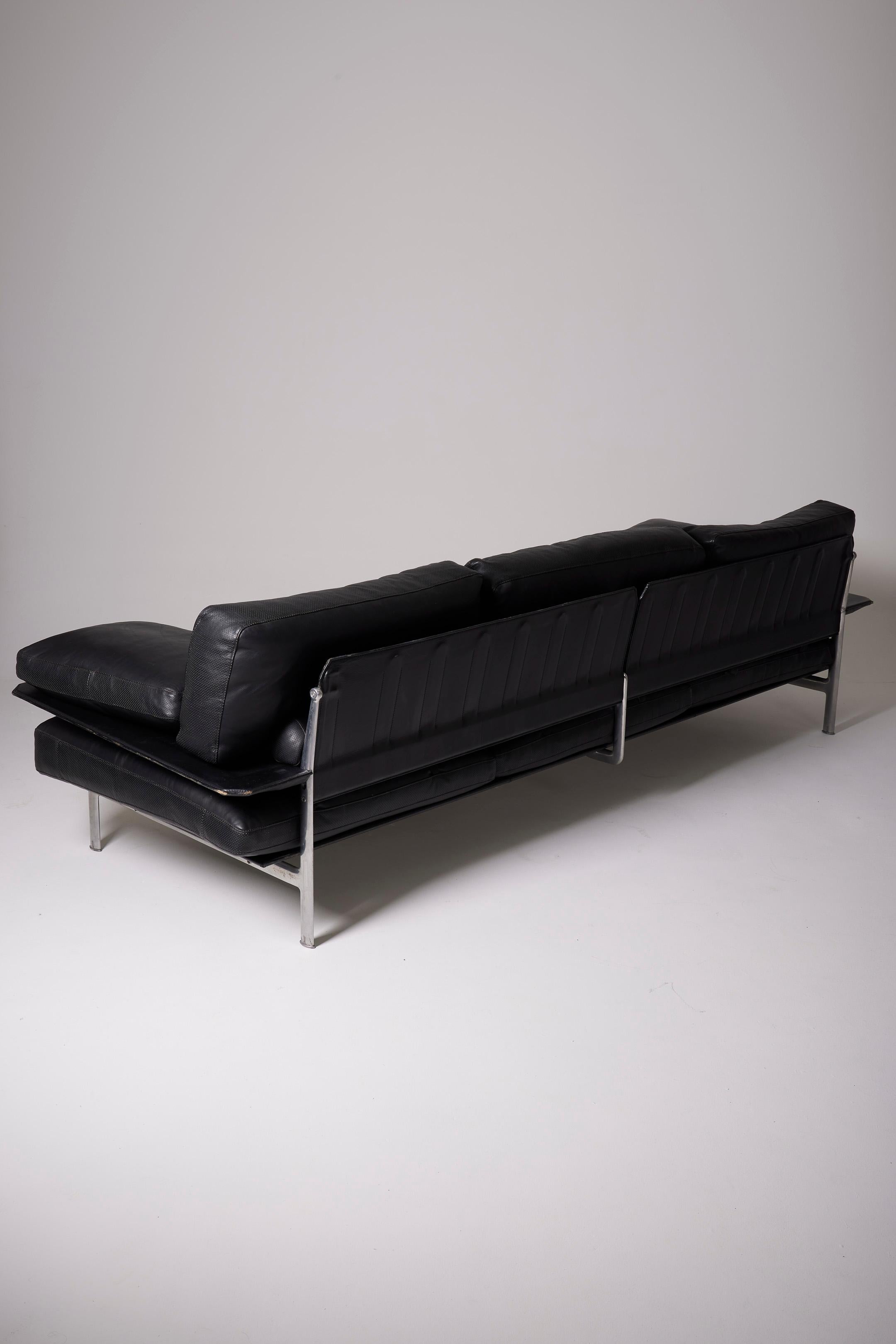  3-seater leather sofa 'Dieses' by Antonio Citterio & Paolo Nava For Sale 2