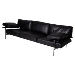 Retro  3-seater leather sofa 'Dieses' by Antonio Citterio & Paolo Nava
