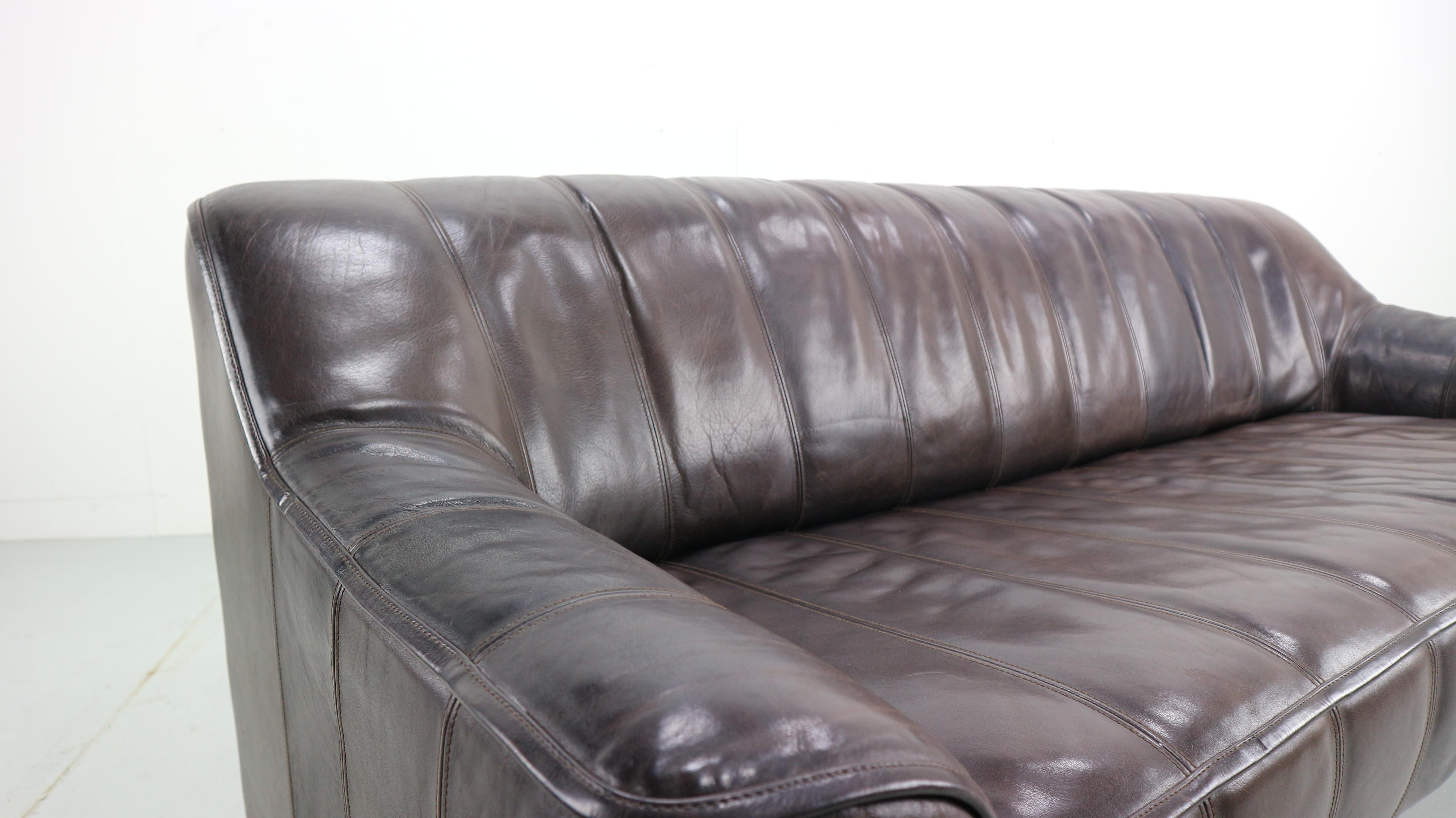 3-Seat Leather Sofa DS-44 from De Sede, 1970s 5