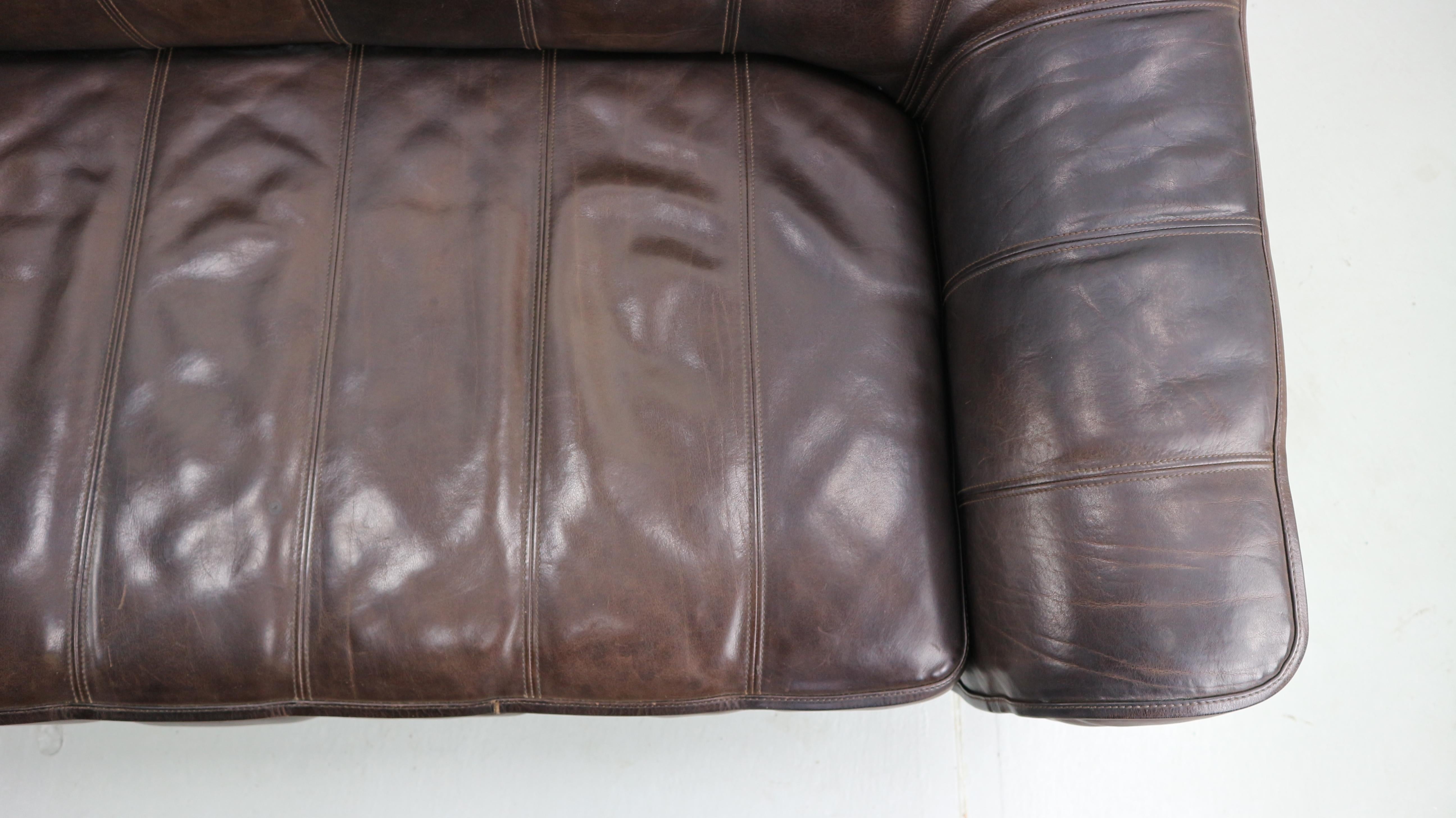 3-Seat Leather Sofa DS-44 from De Sede, 1970s 8