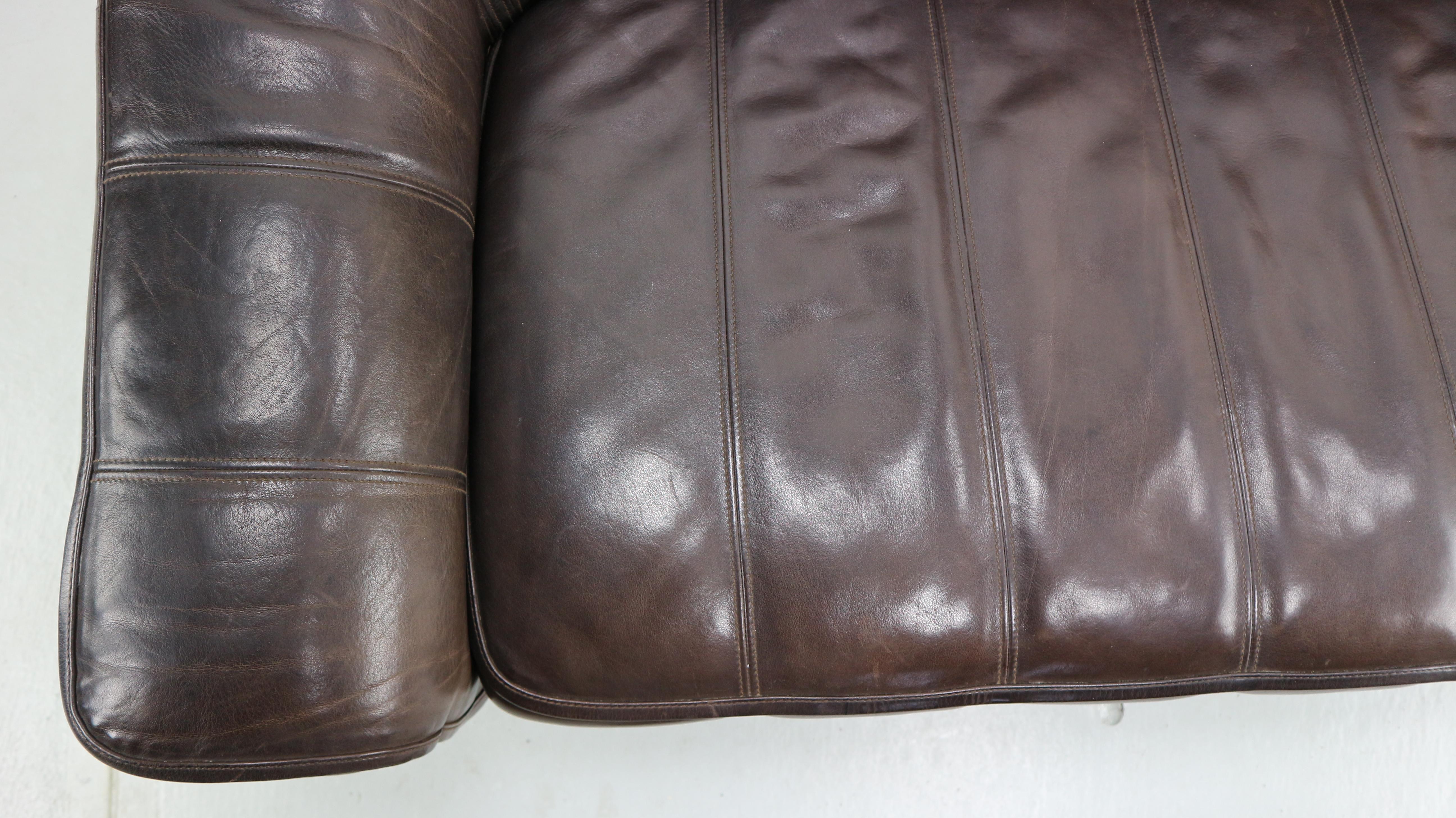 3-Seat Leather Sofa DS-44 from De Sede, 1970s 9