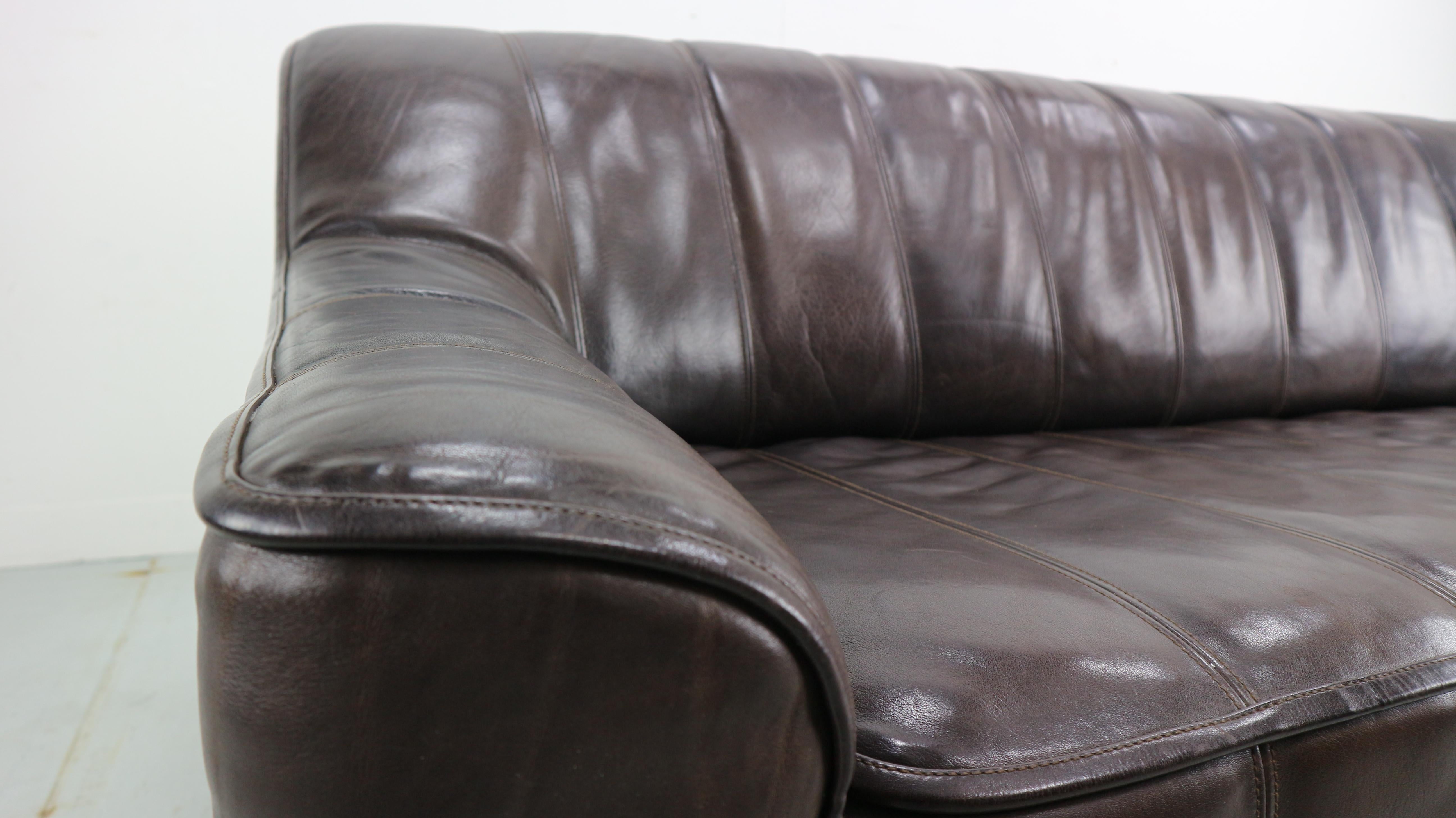 3-Seat Leather Sofa DS-44 from De Sede, 1970s 1