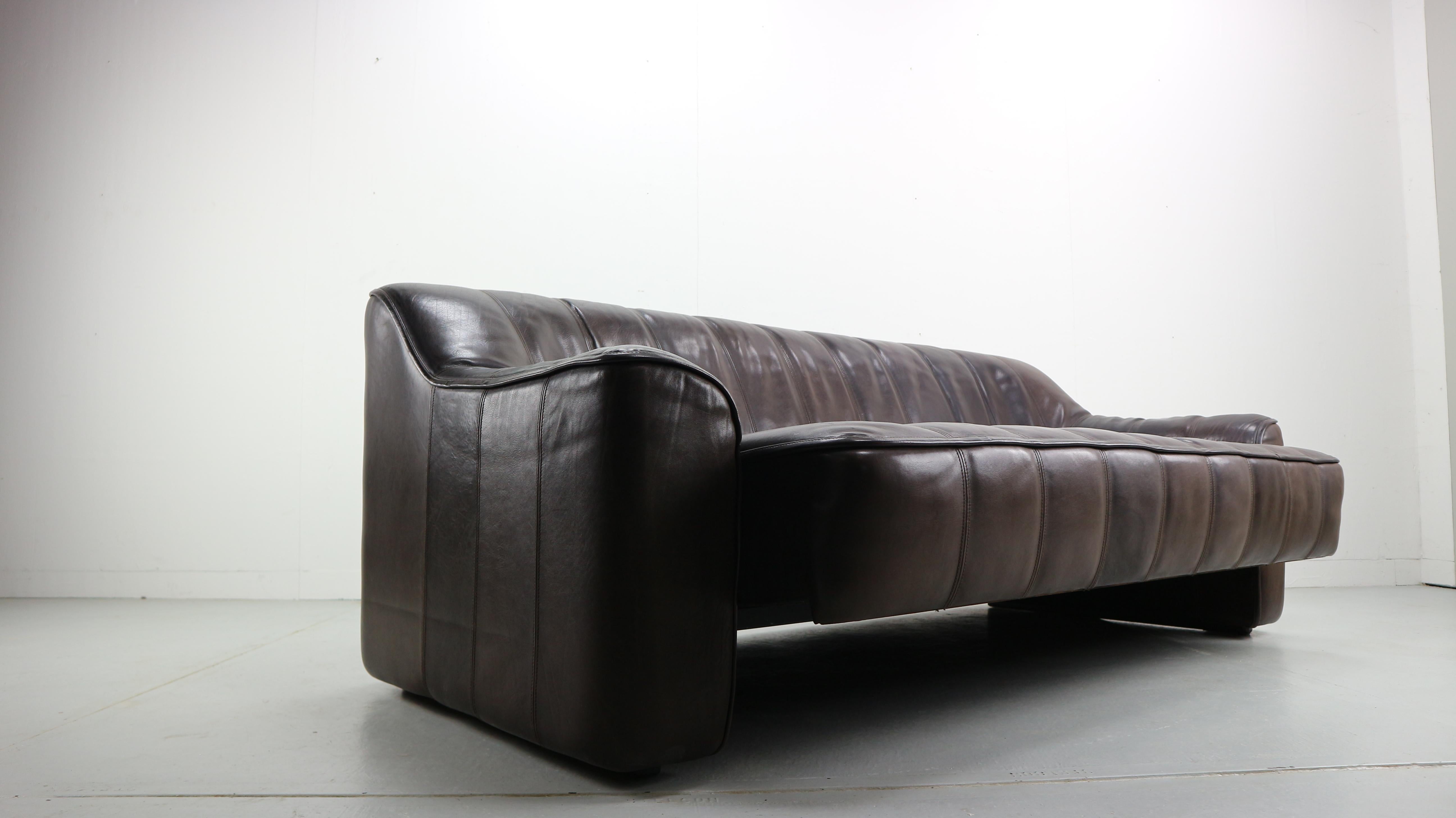 3-Seat Leather Sofa DS-44 from De Sede, 1970s 2