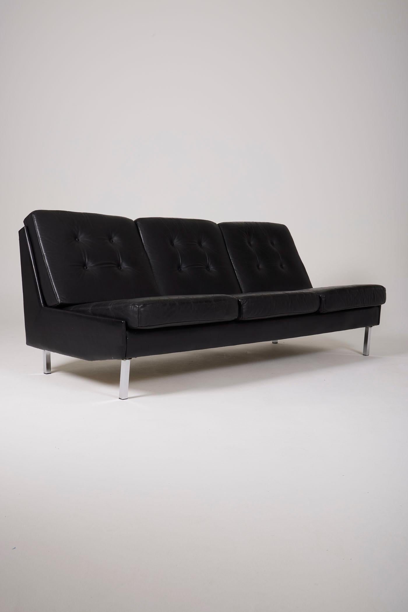 3-seater leather sofa 3