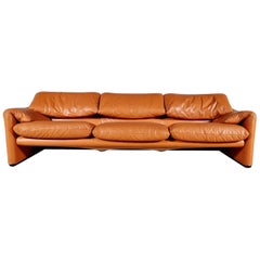 3-Seater Maralunga Sofa by Vico Magistretti for Cassina, 1970s