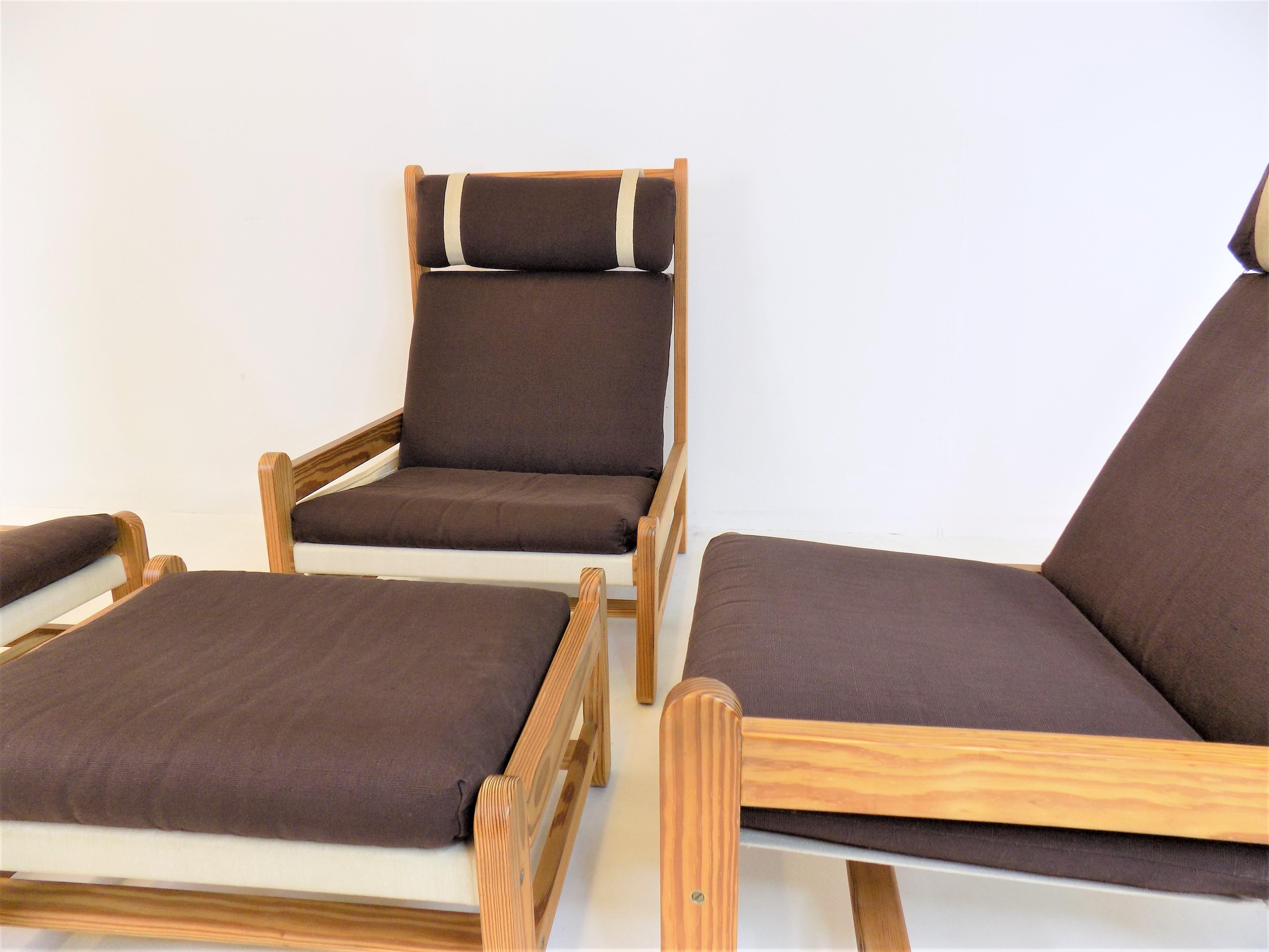 Modulares Sofa mit 3 Sitzern von Peter Ole Schionning für Niels Eilersen im Angebot 5
