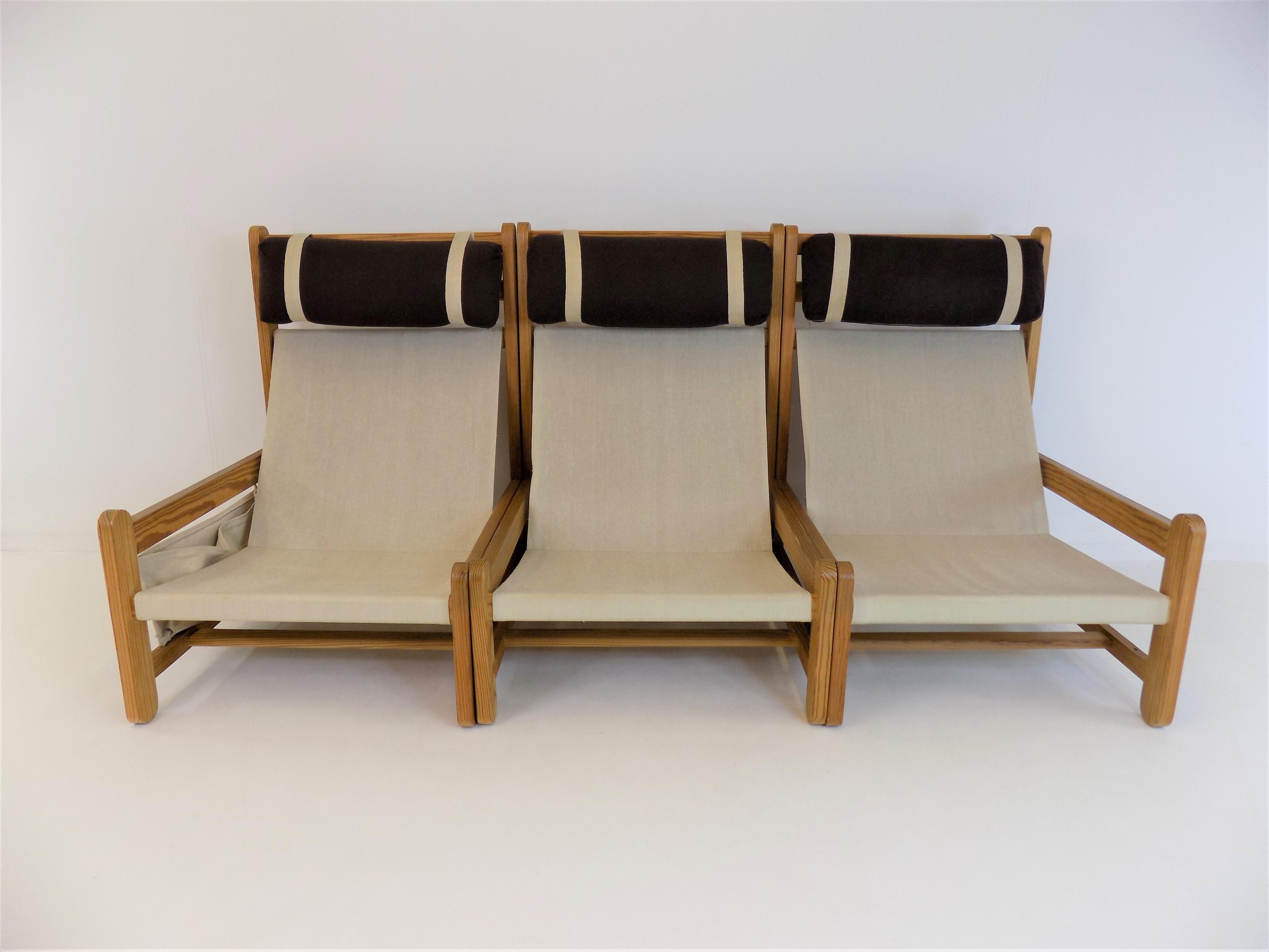 Modulares Sofa mit 3 Sitzern von Peter Ole Schionning für Niels Eilersen im Angebot 7