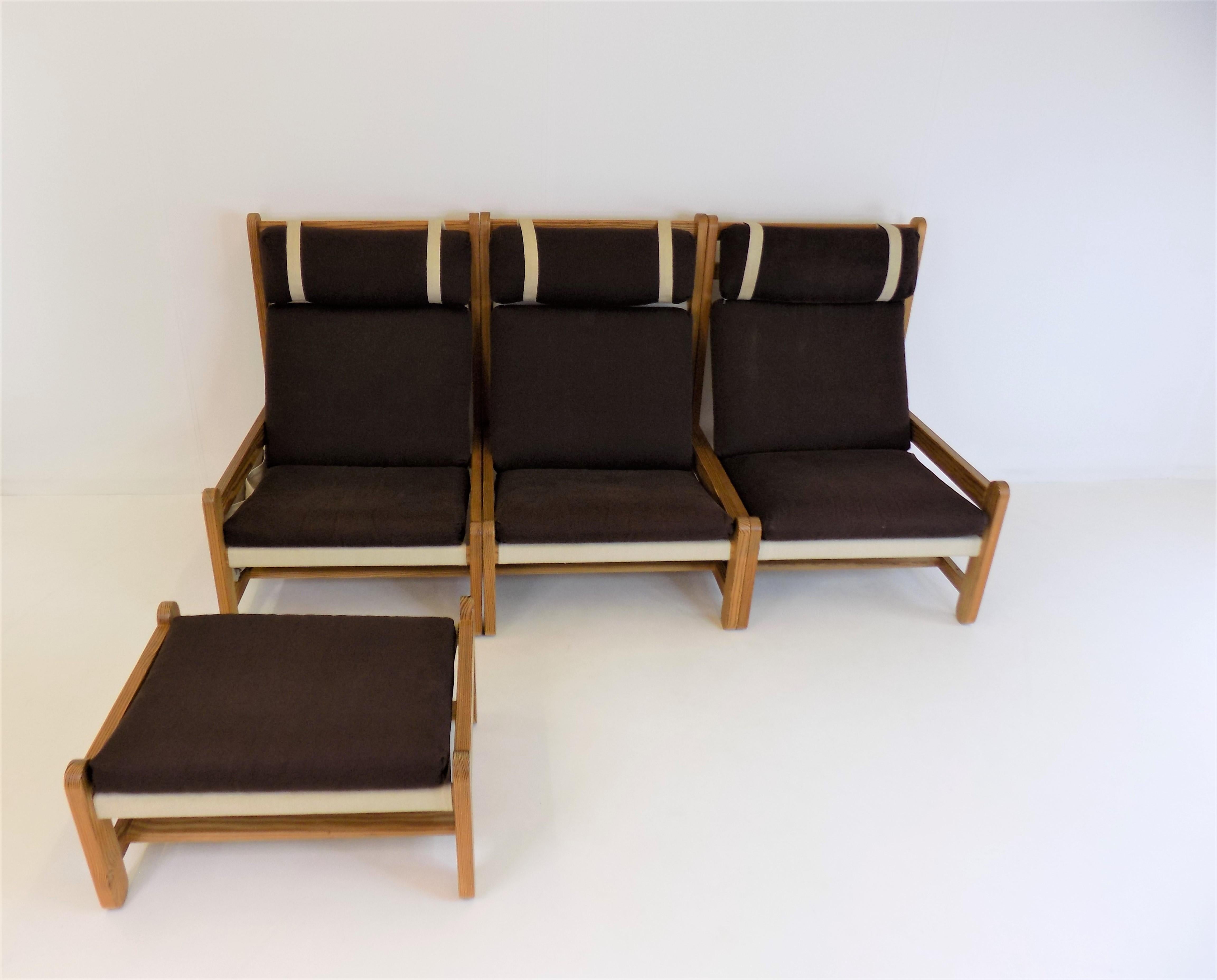 3 seater modular sofa by Peter Ole Schionning for Niels Eilersen For Sale 10