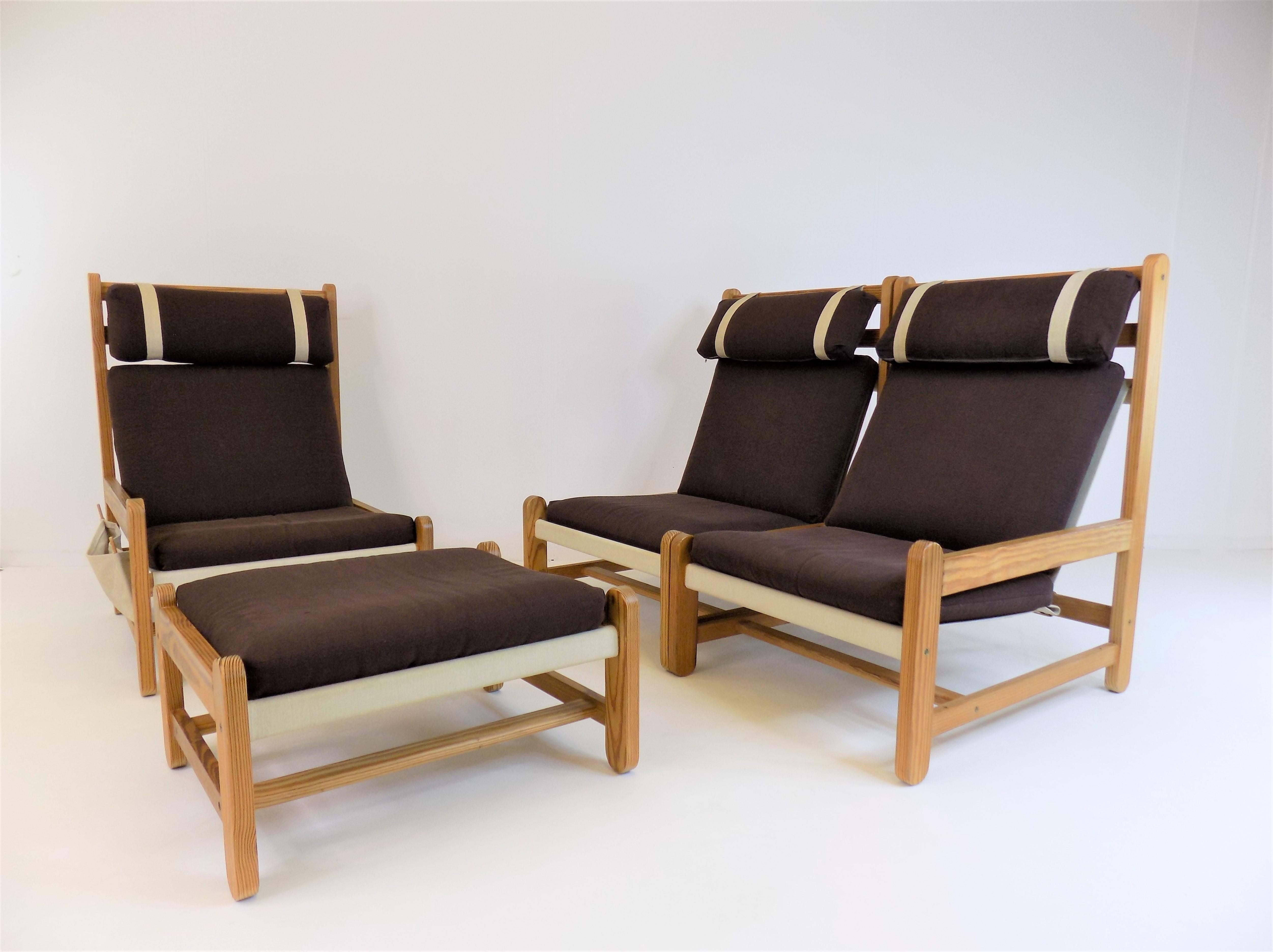 Mid-Century Modern 3 seater modular sofa by Peter Ole Schionning for Niels Eilersen For Sale