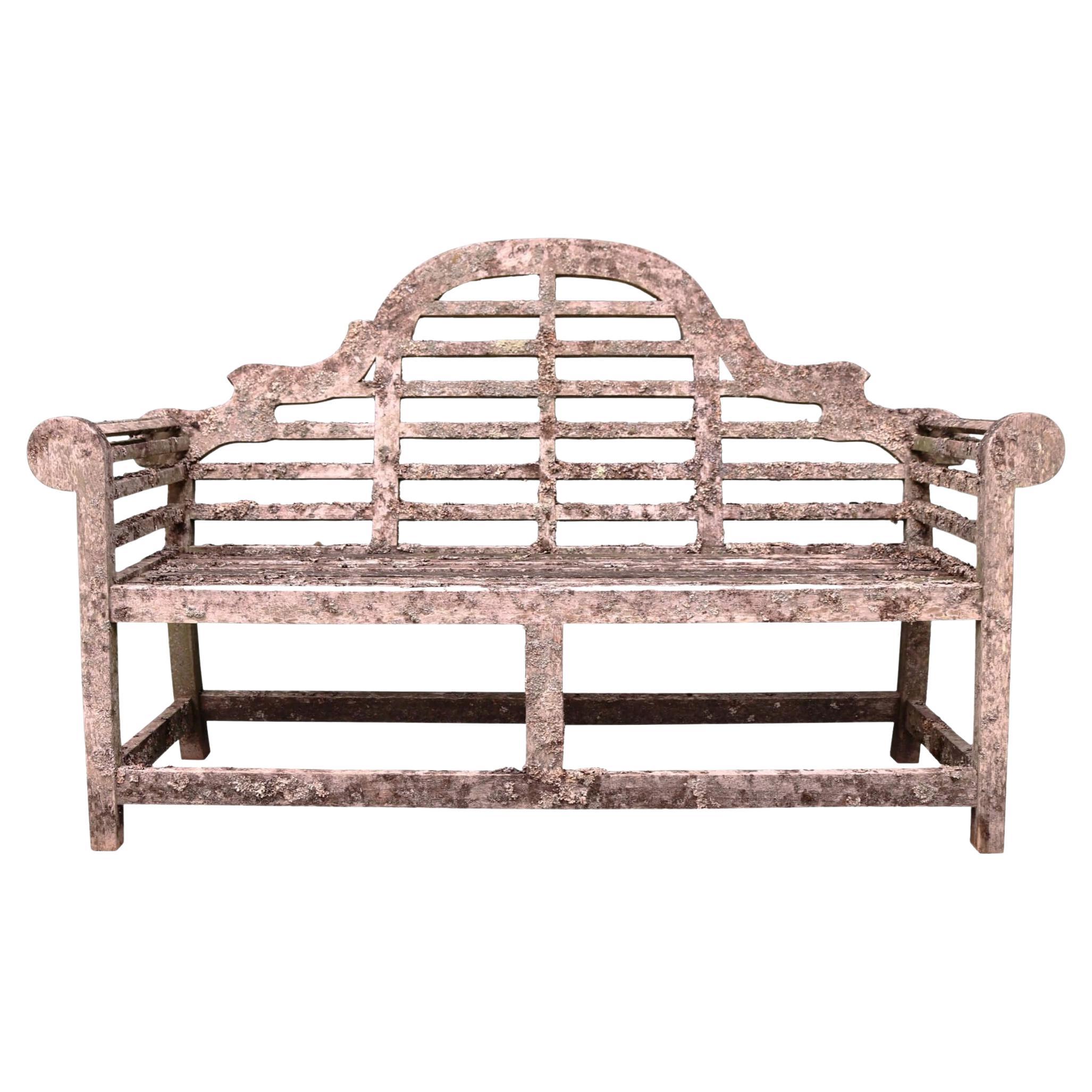 3 Seater Reclaimed Garden Bench Seat For Sale