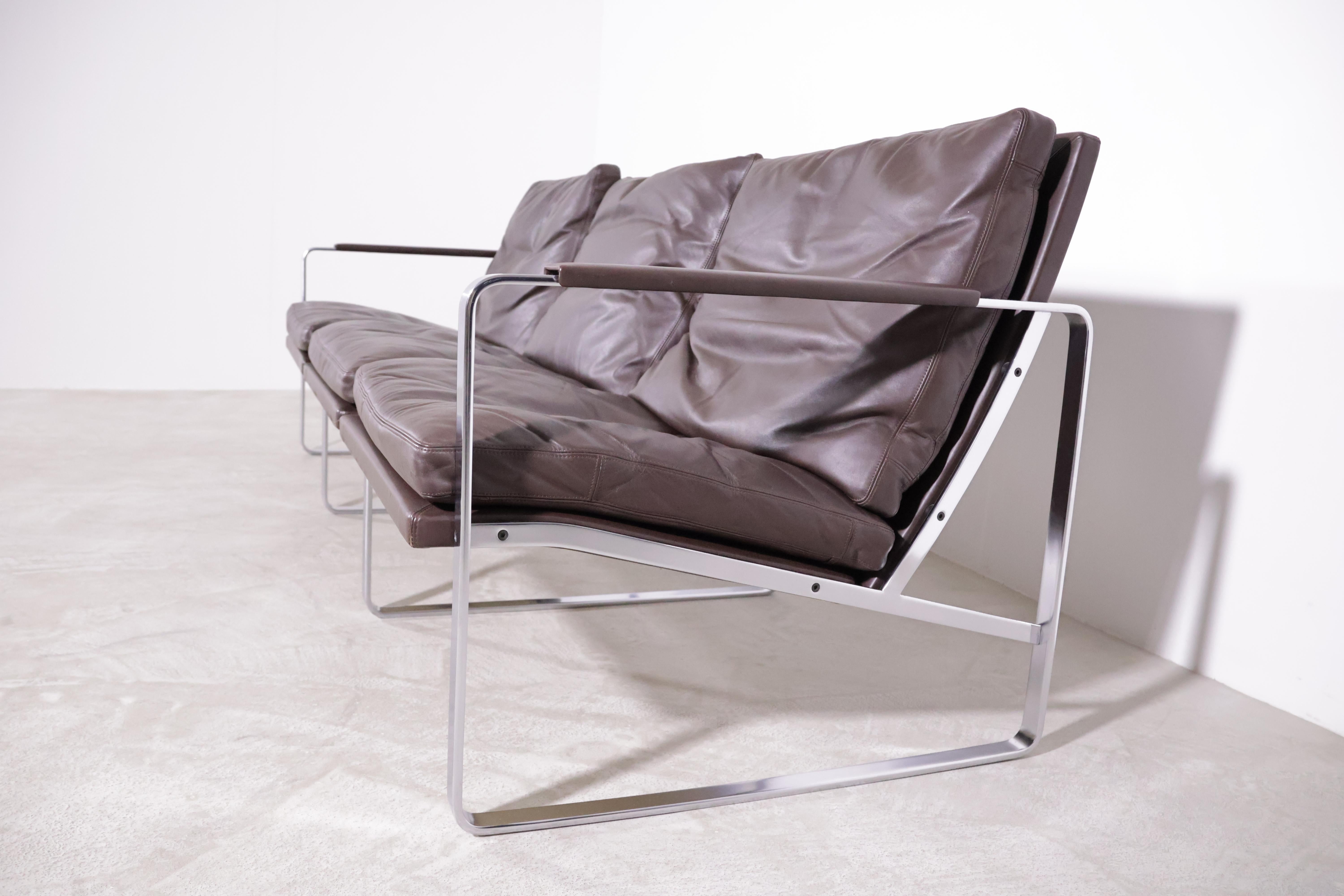 3-seater sofa by Preben Fabricius & Jørgen Kastholm for Arnold Exclusiv In Good Condition For Sale In Köln, NRW