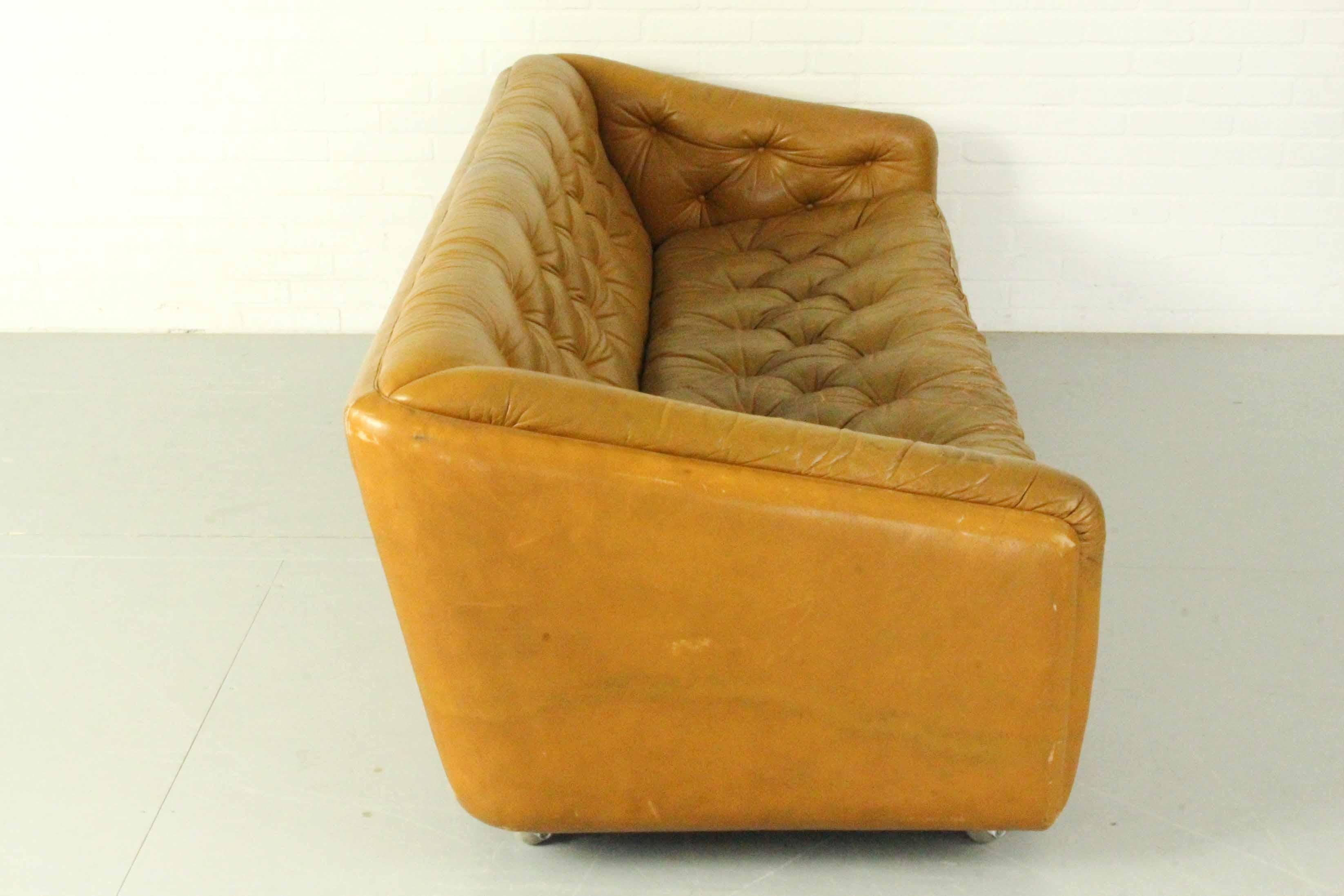 Mid-Century Modern 3-Seater Sofa C610 by Geoffrey Harcourt for Artifort, Netherlands, 1969 For Sale